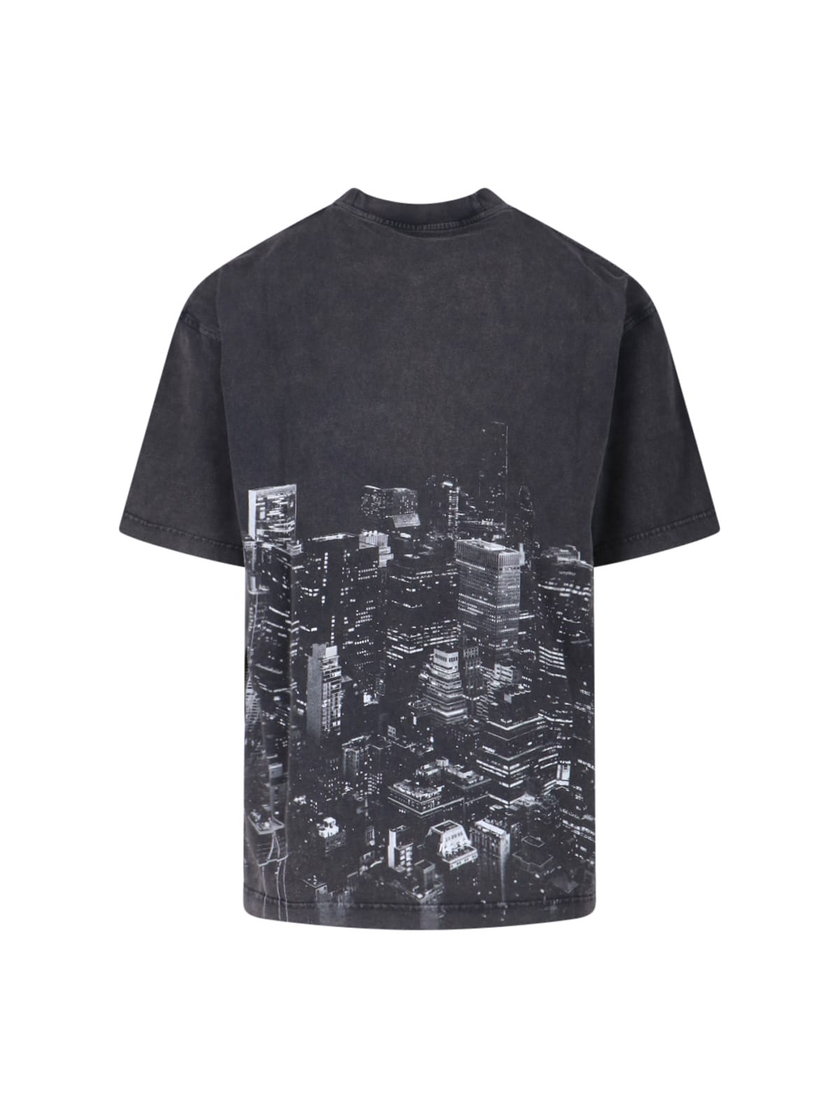 Alexander Wang Rhinestone T-shirt In Black