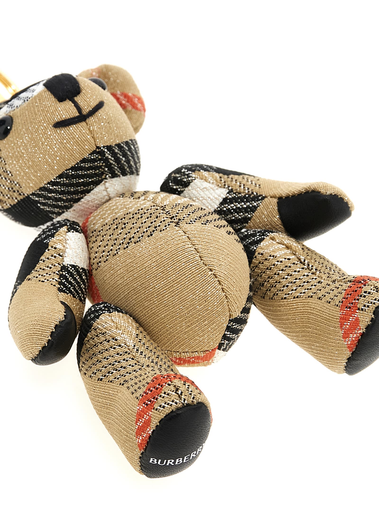 Burberry Thomas Teddy Bear Bag Charm In Multicolor