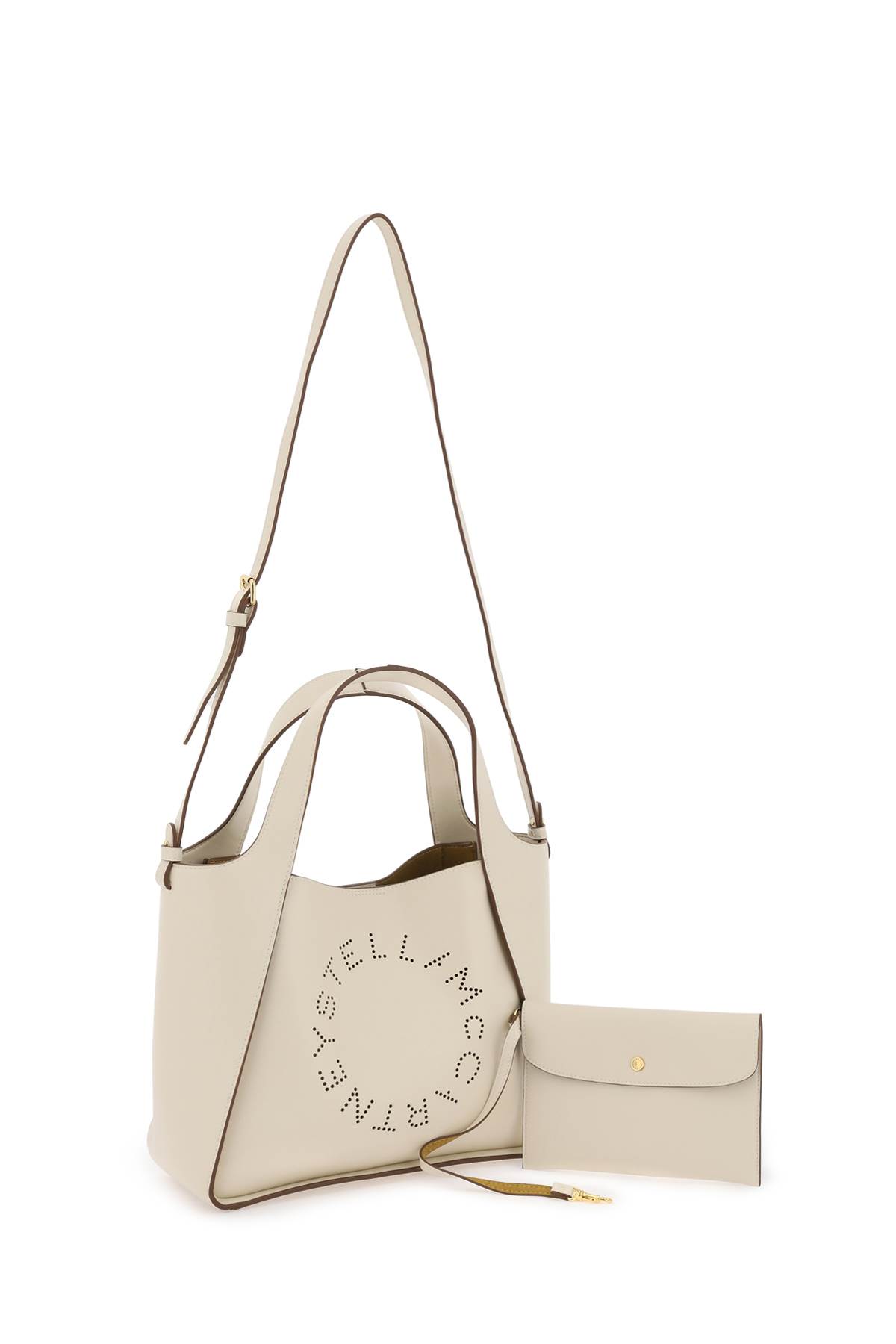 Shop Stella Mccartney Stella Logo Tote Bag In Bianco