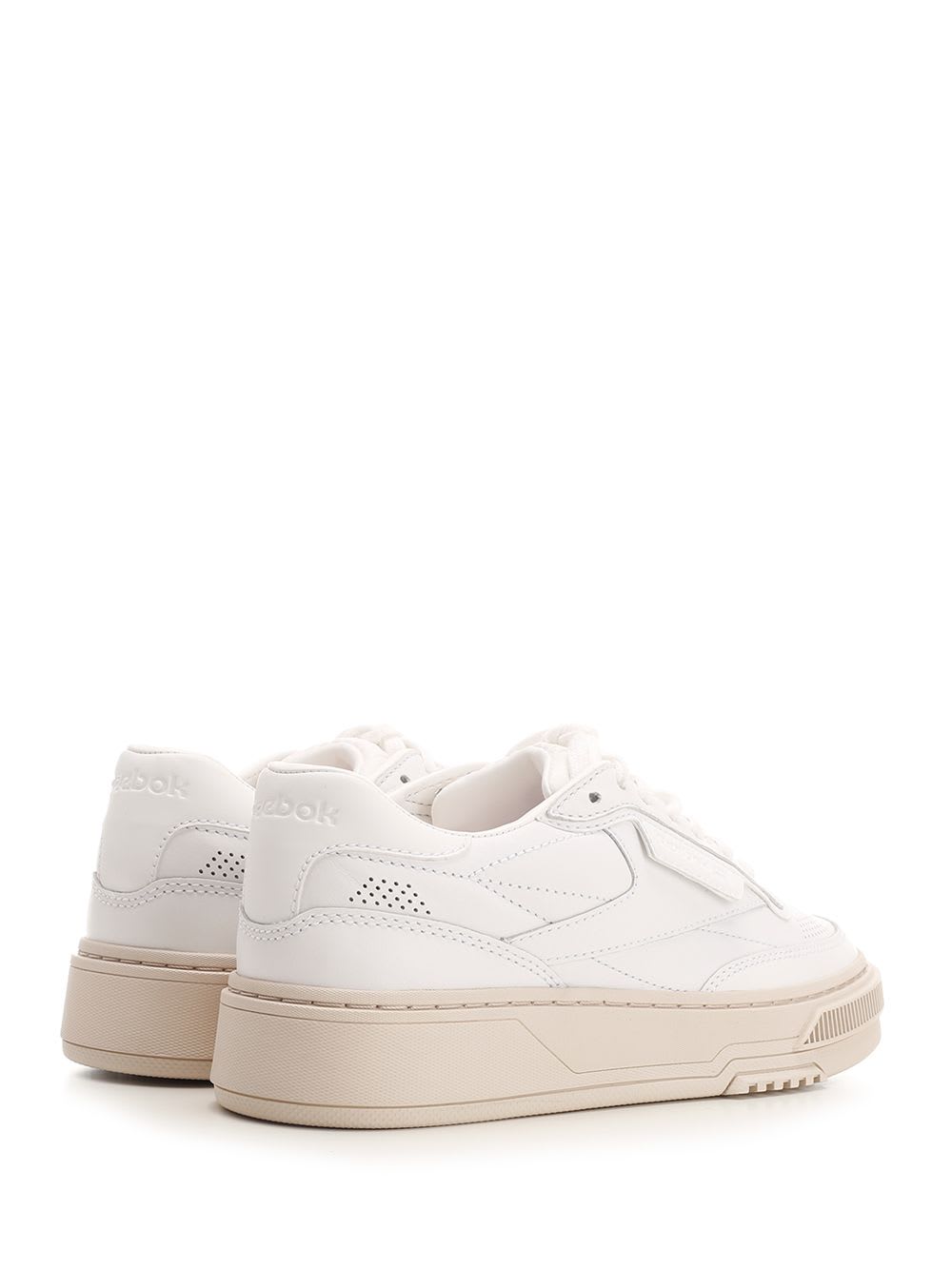 Shop Reebok Club C Ltd Sneakers In White Leather