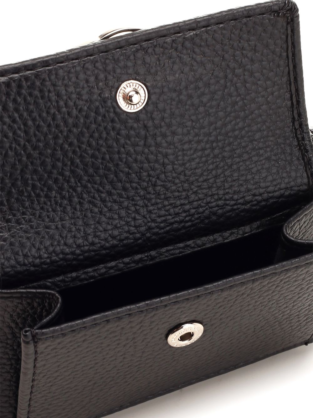 Vivienne Westwood Faux Leather French Wallet In Black