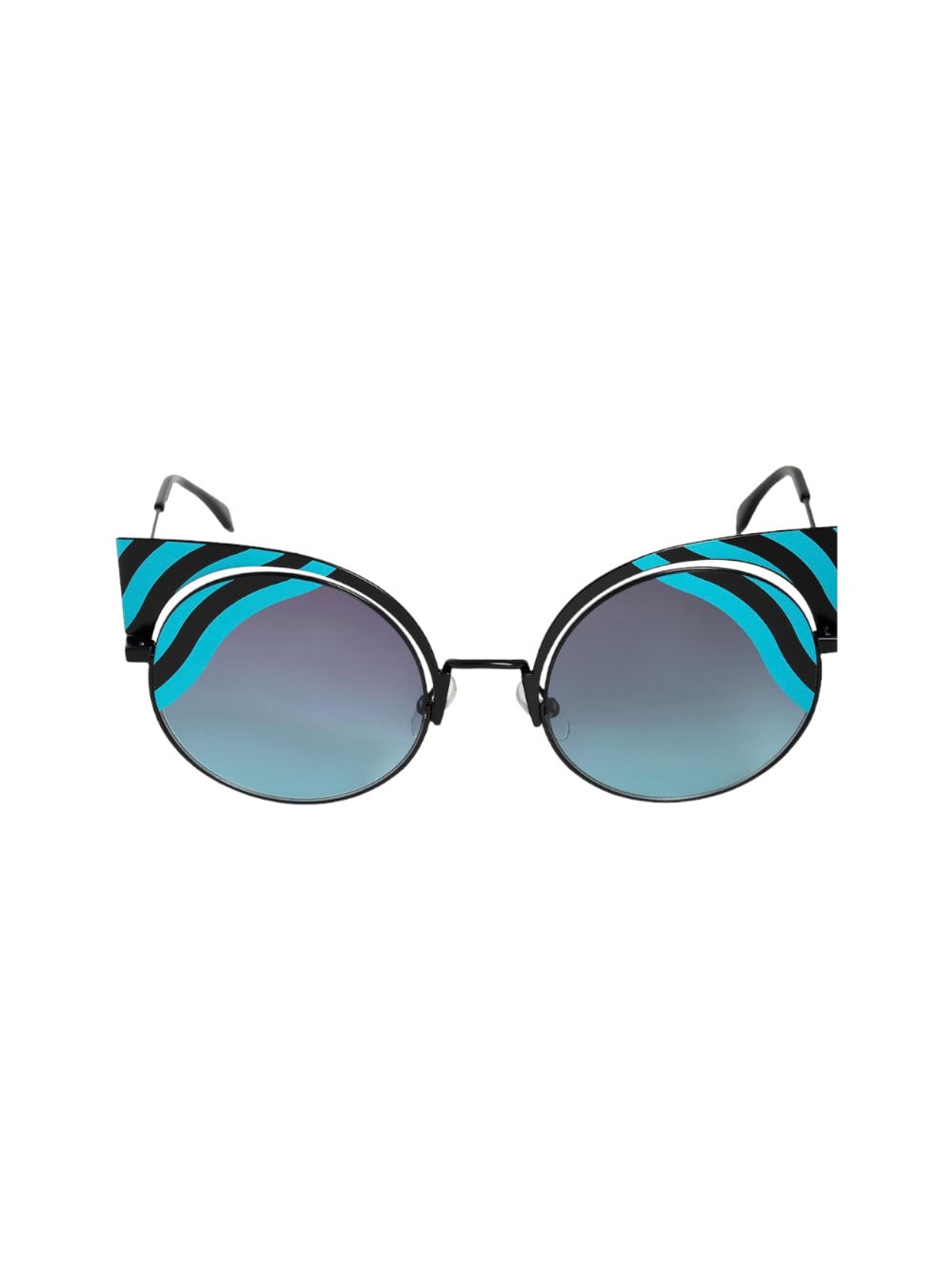 Shop Fendi Ff 0215 - Blue & Light Blue Sunglasses
