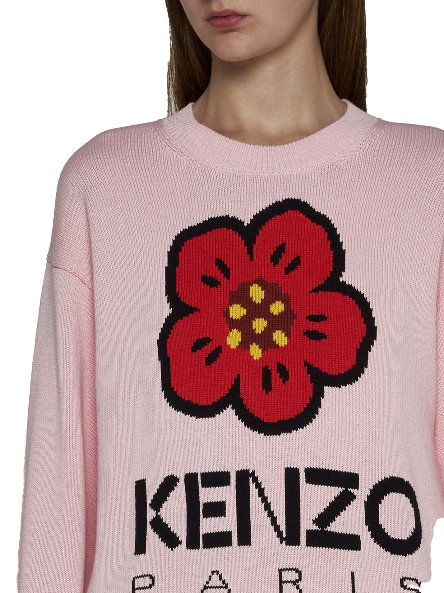 Shop Kenzo Sweater In Faded Pink