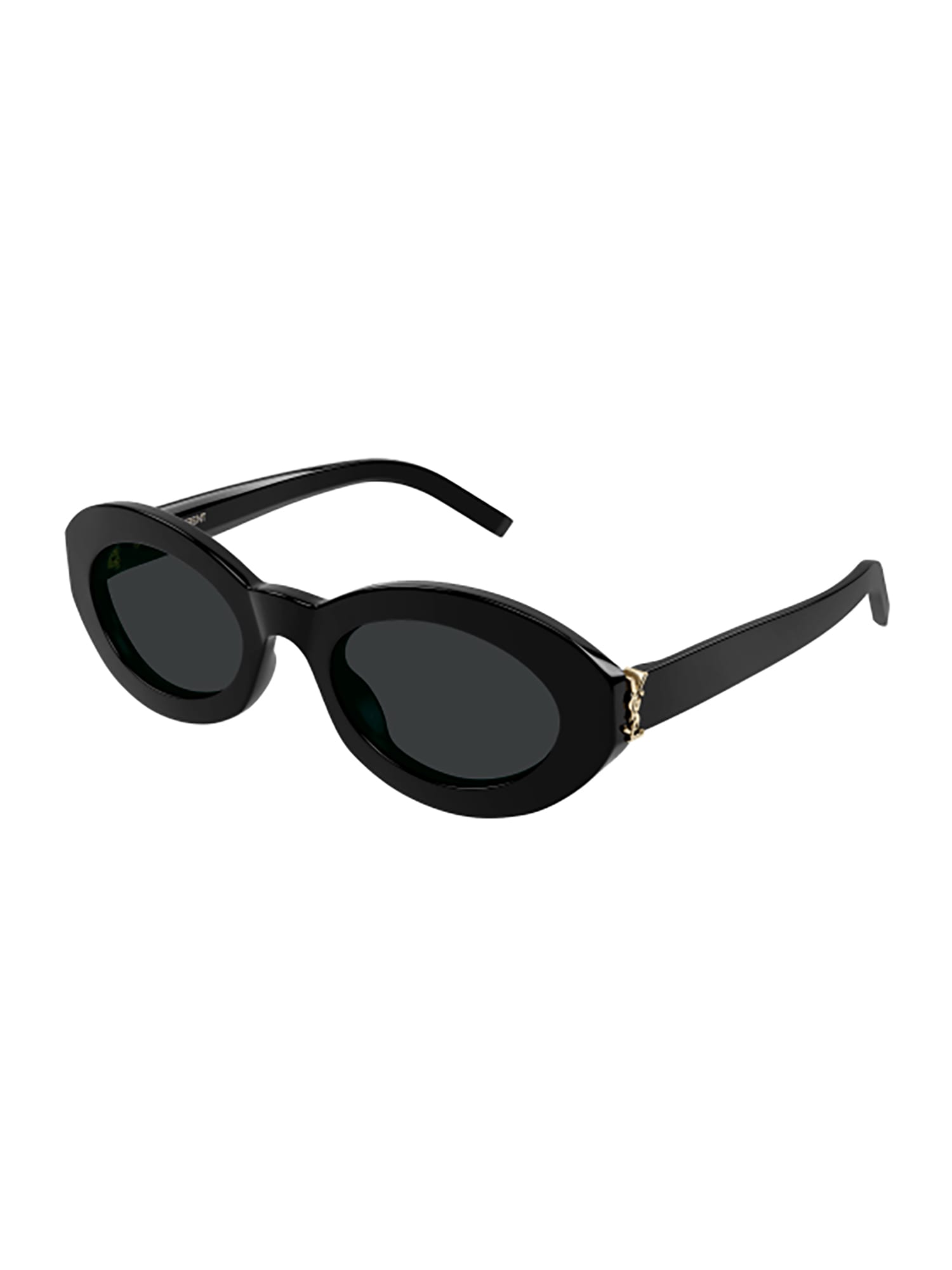 Shop Saint Laurent Sl M136 Sunglasses In Black Black Black