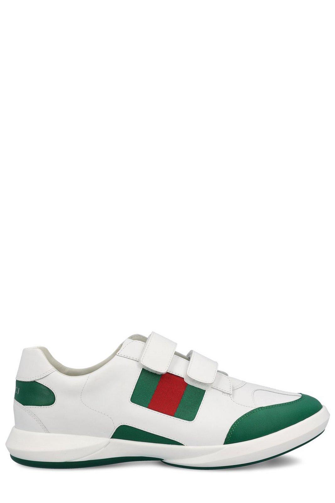Shop Gucci Ace Web Details Trainers In White