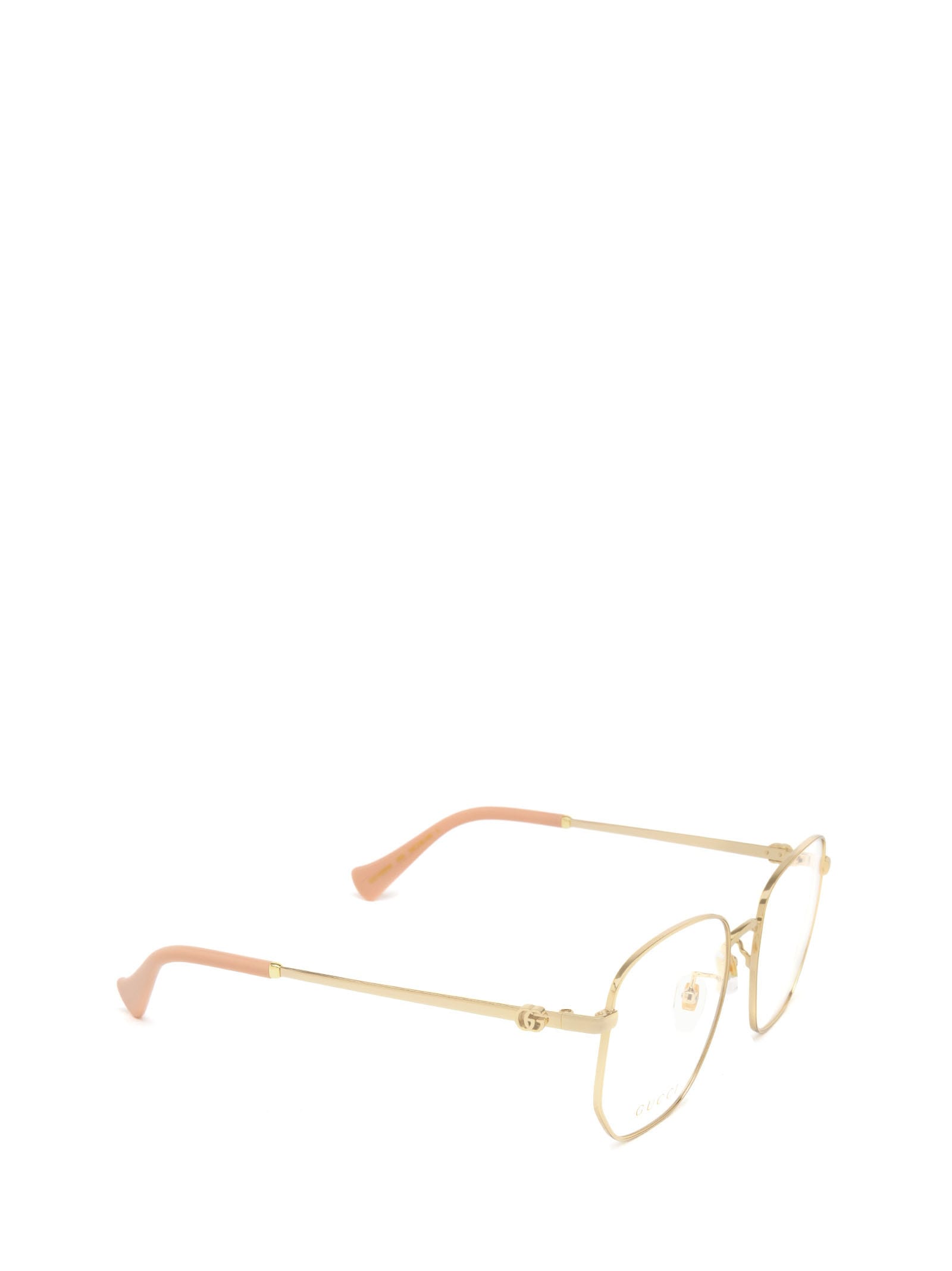Shop Gucci Gg1420ok Gold Glasses
