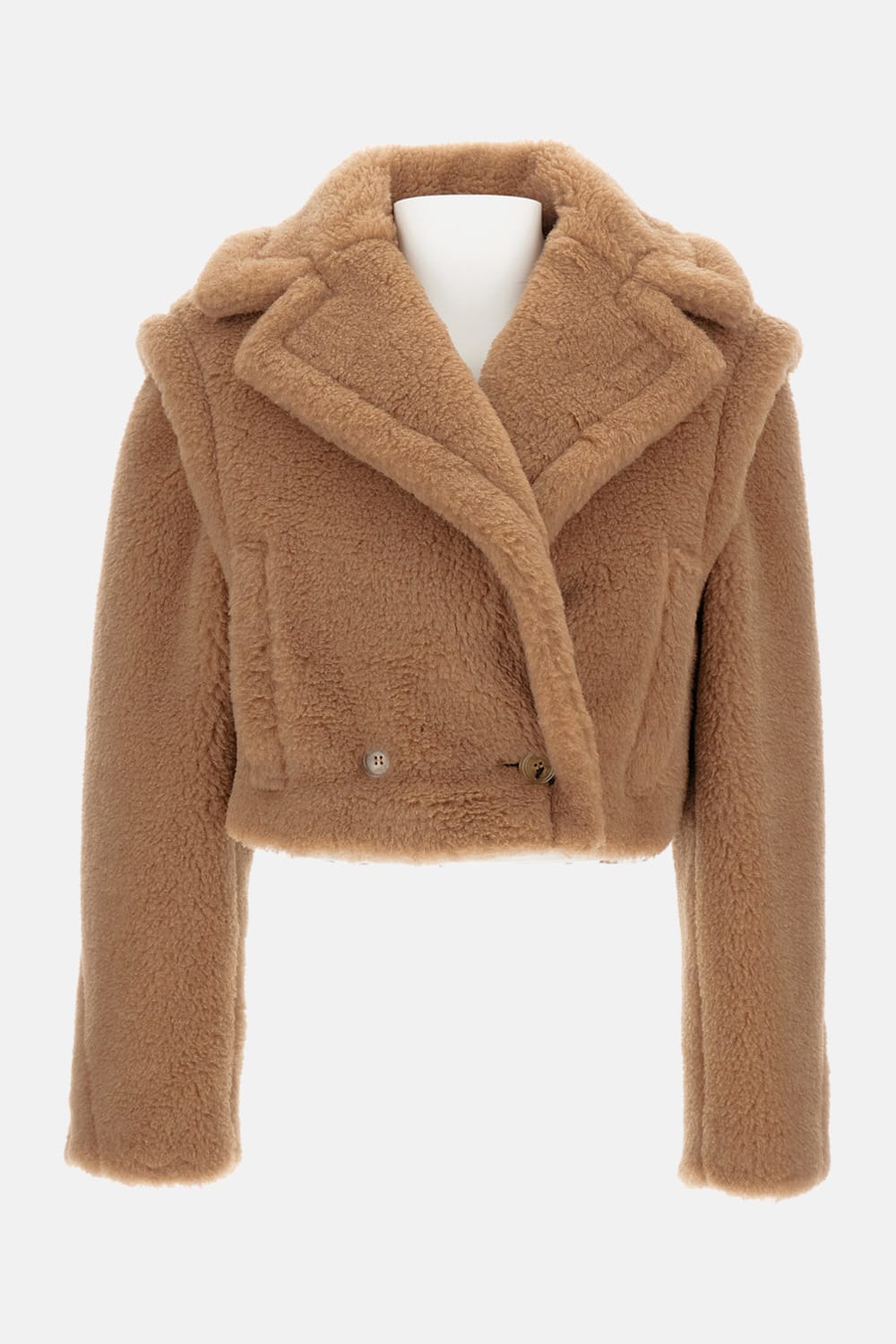 Max Mara Santos Teddy Cropped In Brown