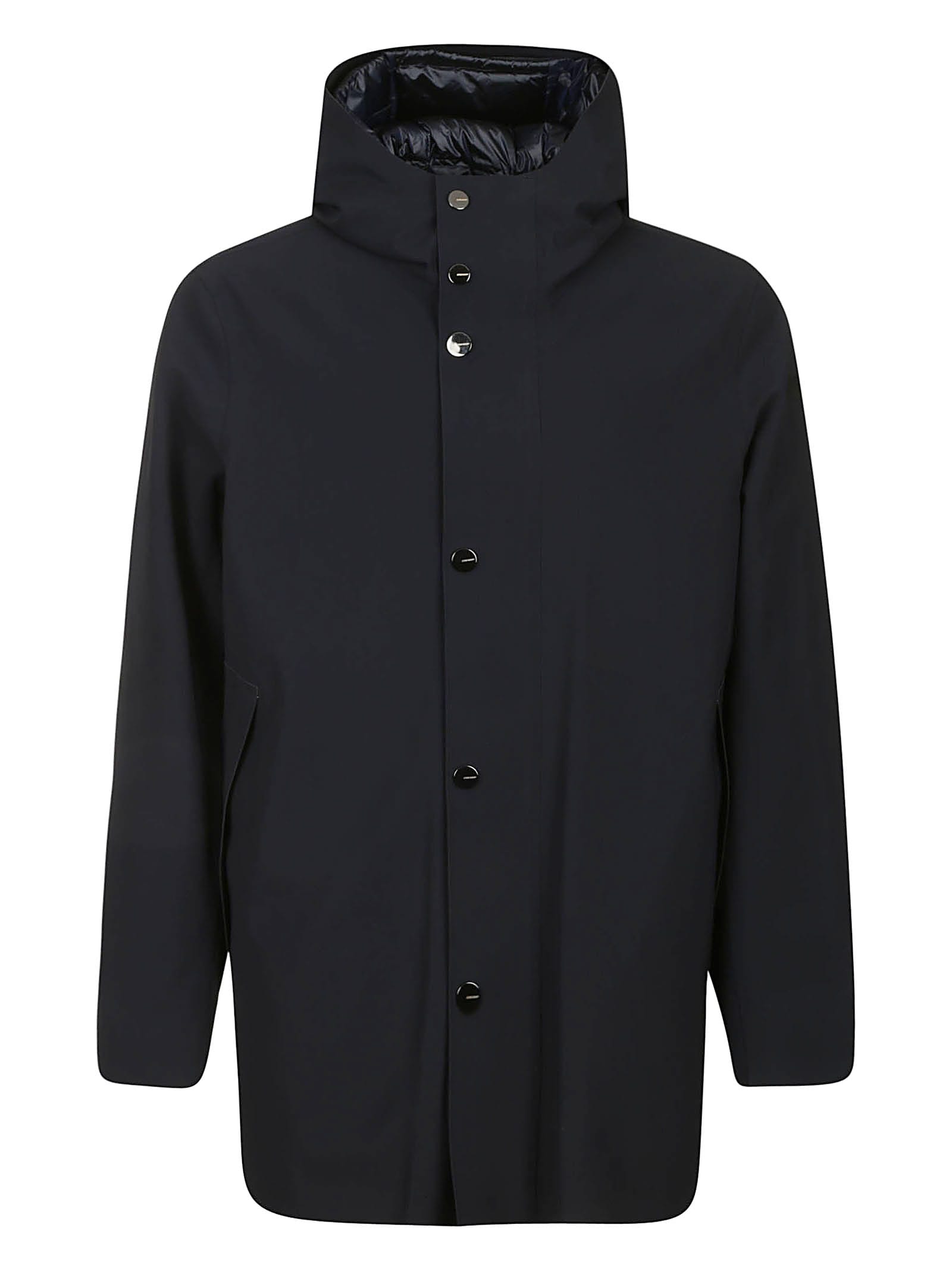 Shop Rrd - Roberto Ricci Design Down Under Parka Jkt Coat In Blue Black