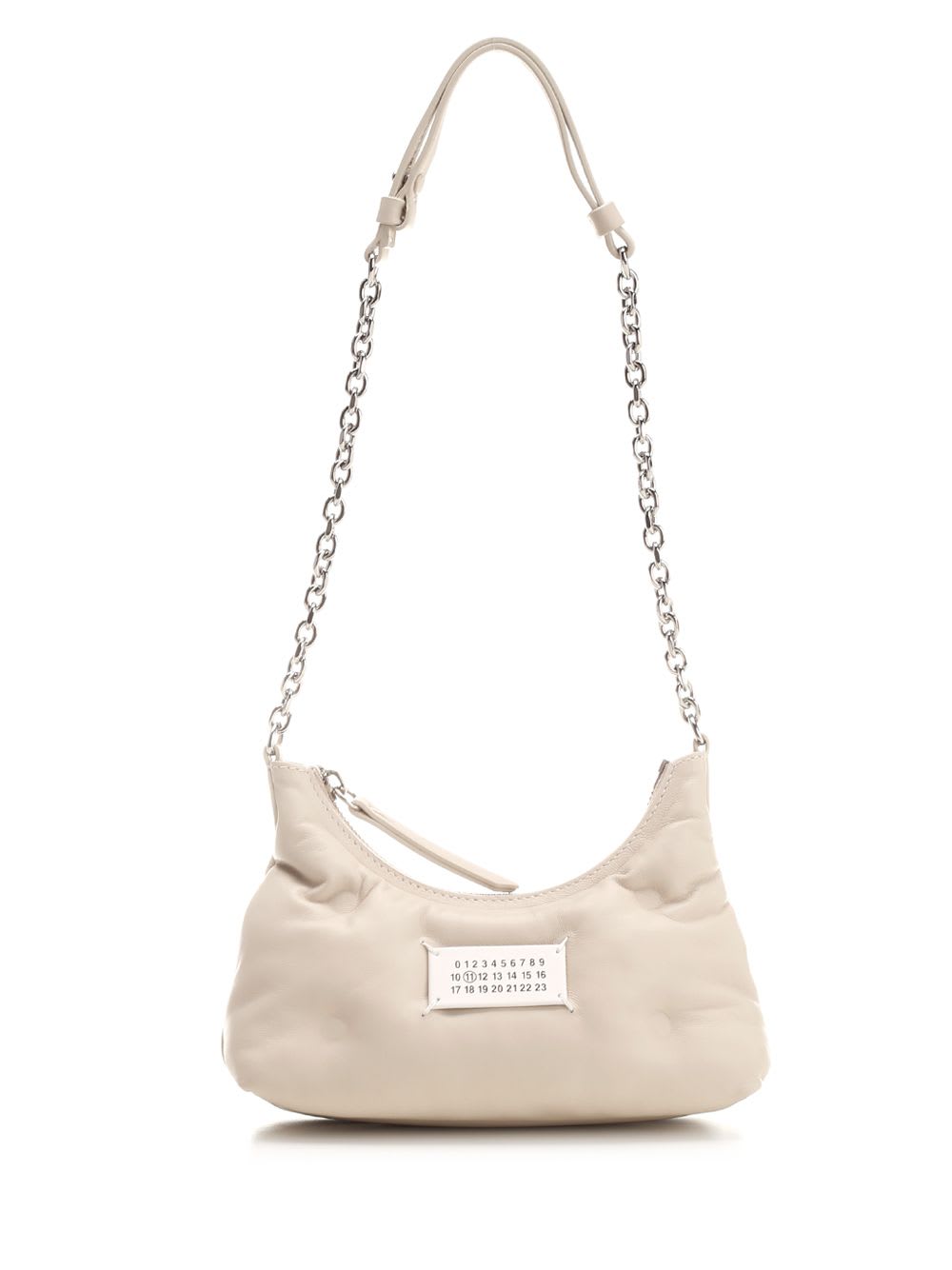 Shop Maison Margiela Glam Slam Micro Hobo Bag In Beige