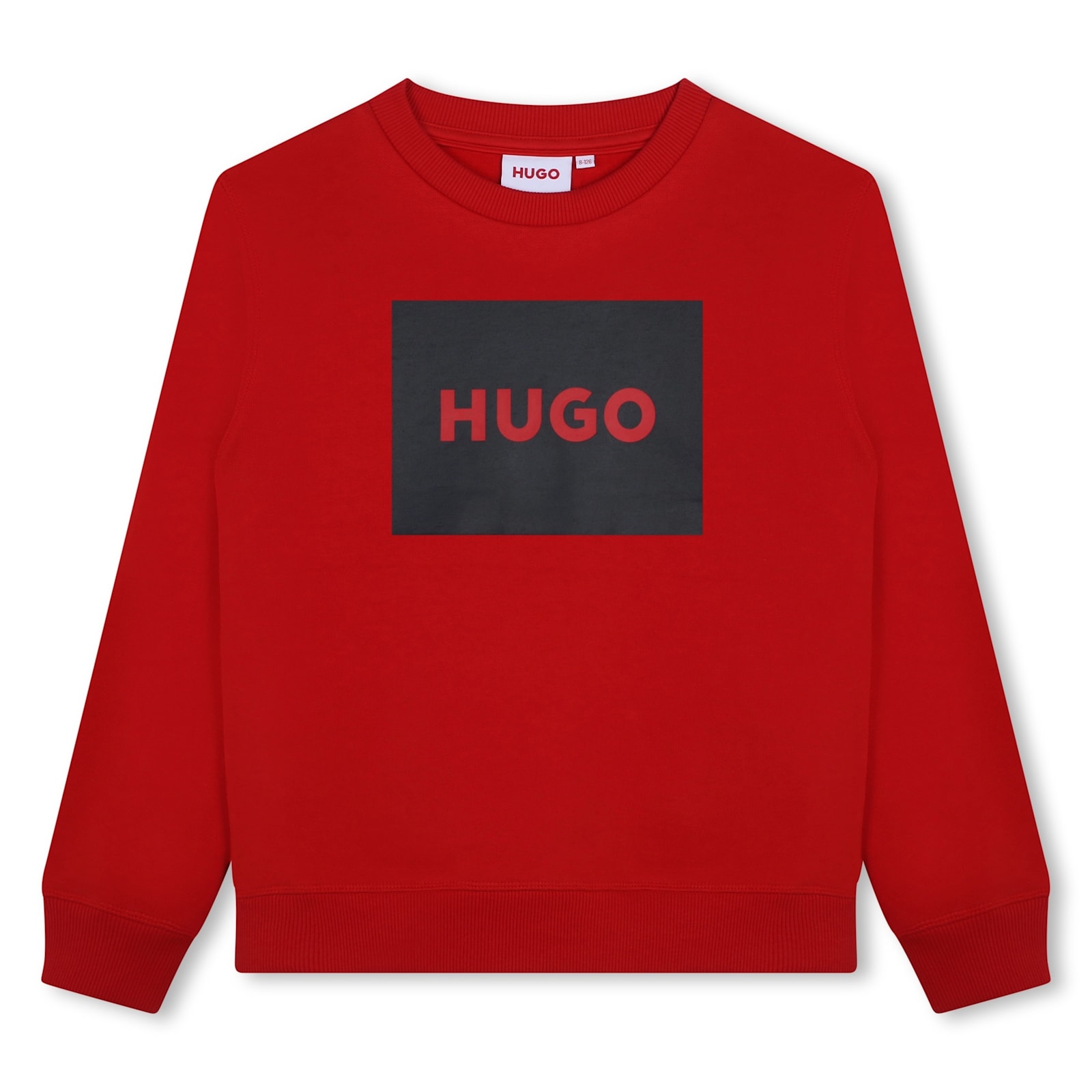 Hugo Boss Kids' Felpa Con Stampa In Red