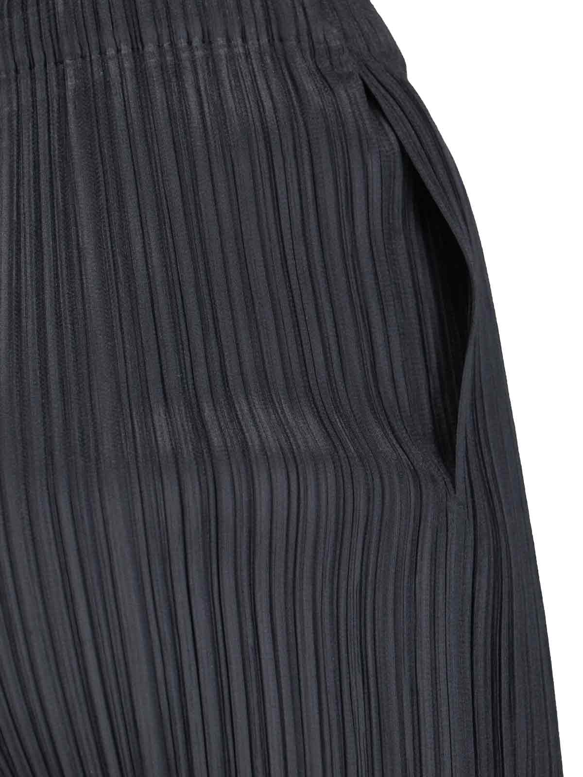 Shop Issey Miyake Pleated Pants In Black