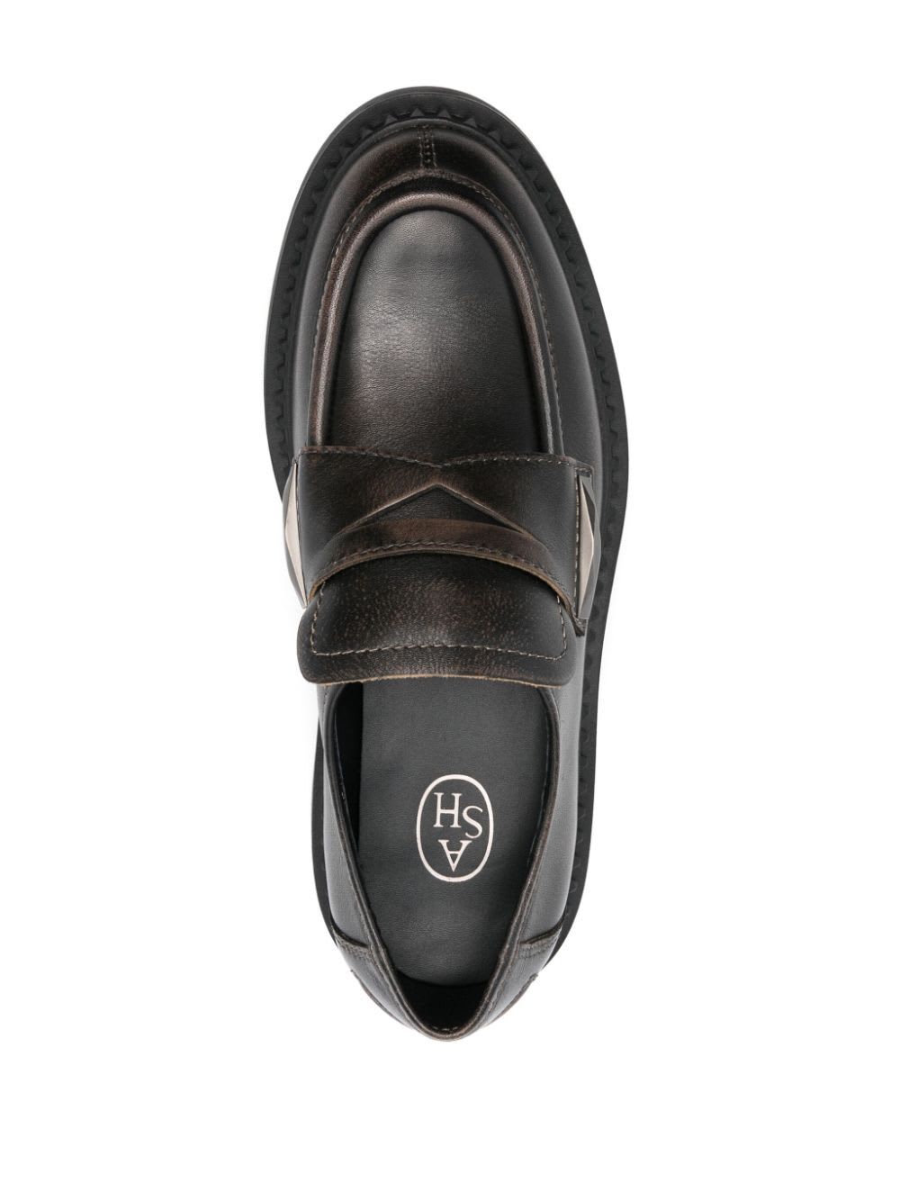 Shop Ash Medusa Loafer In Black