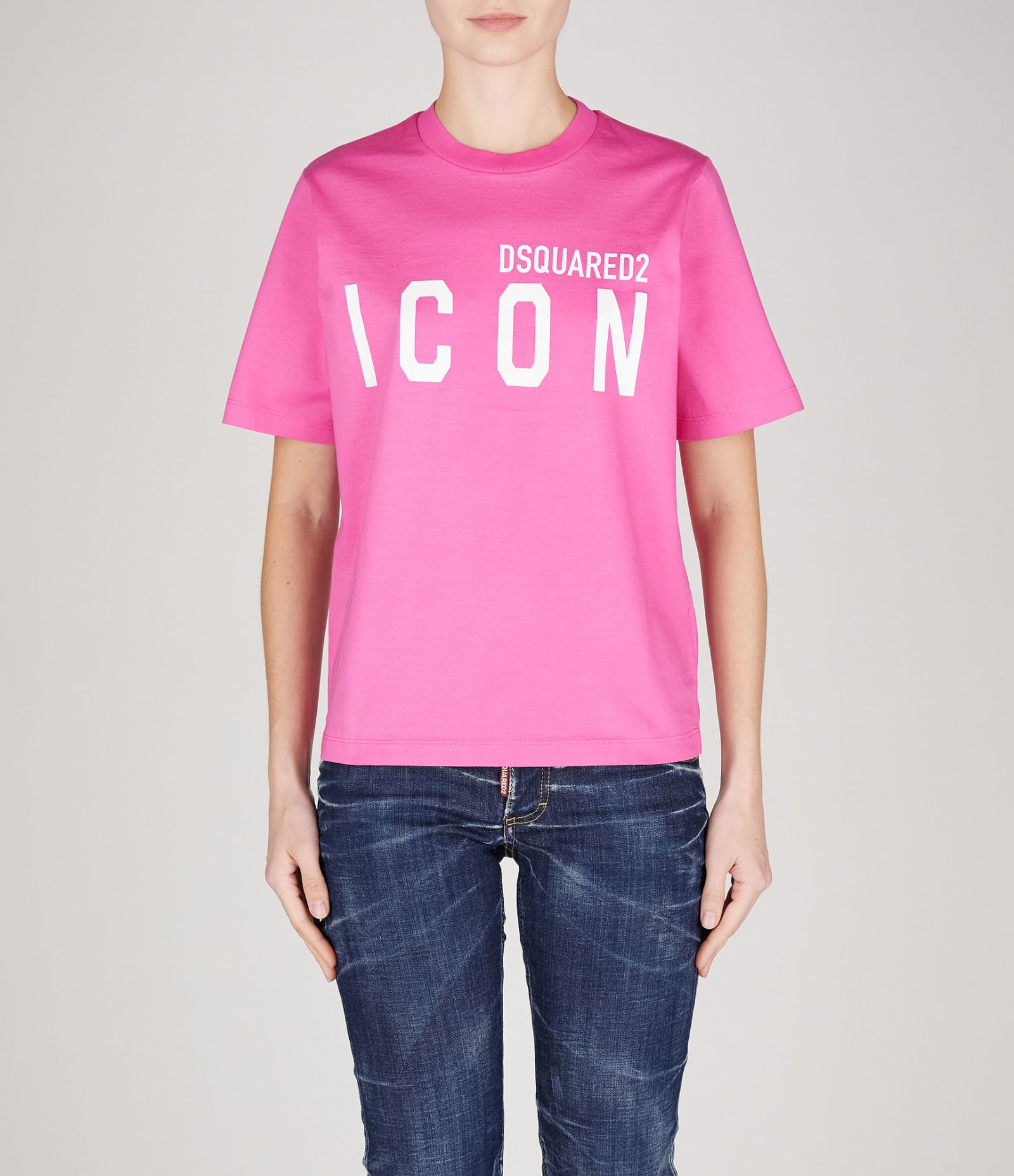 Shop Dsquared2 T-shirts In Fuxia