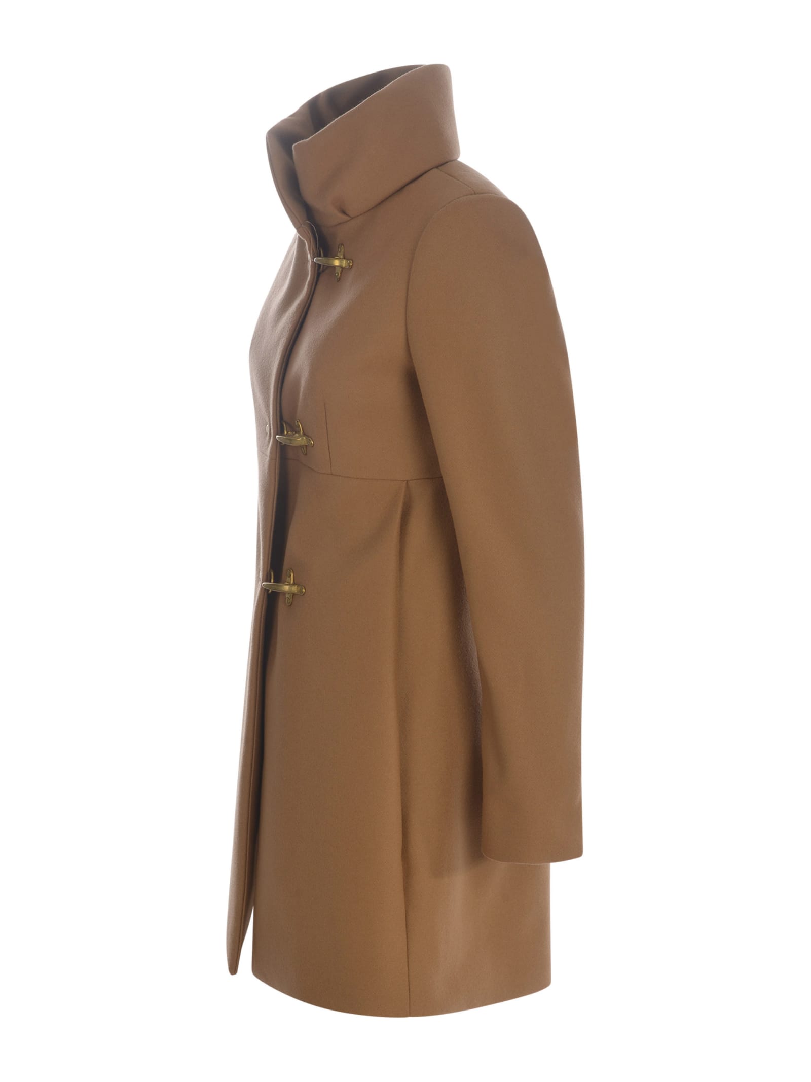 Shop Fay Coat  Romantic In Wool Blend In Camel