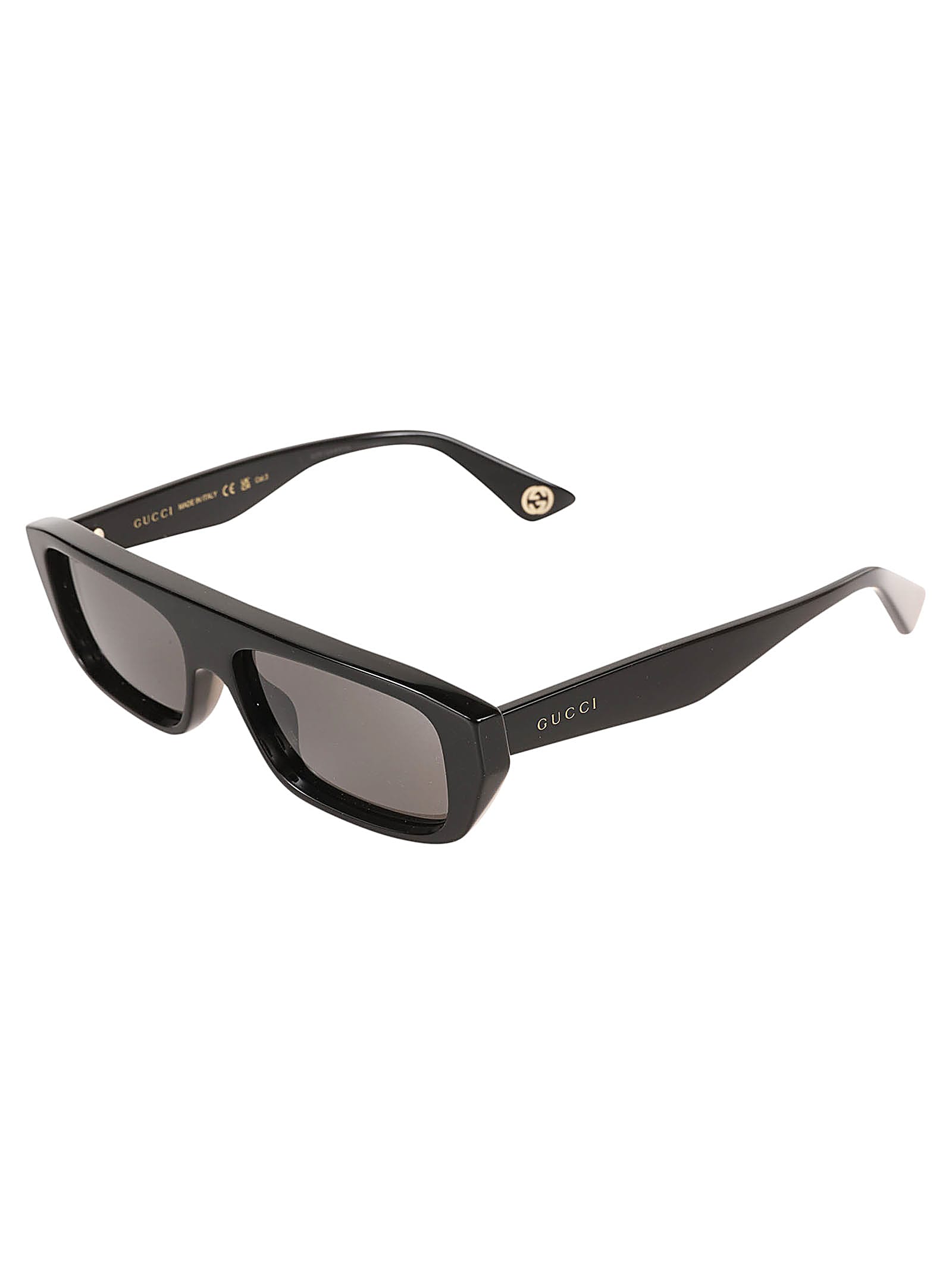 Shop Gucci Gc1617s Sunglasses In 001 Black Black Grey