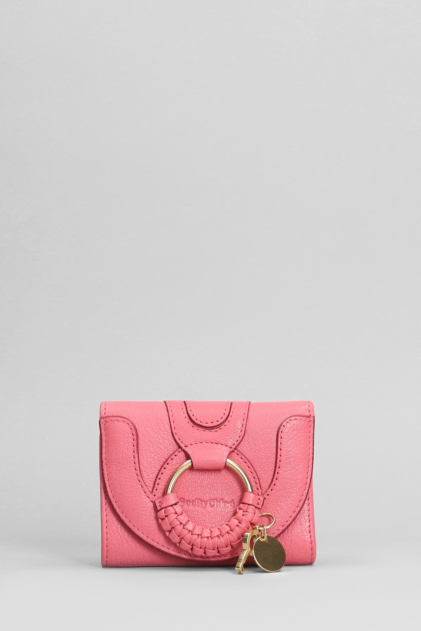 Shop See By Chloé Hana Wallet In Rose-pink Leather
