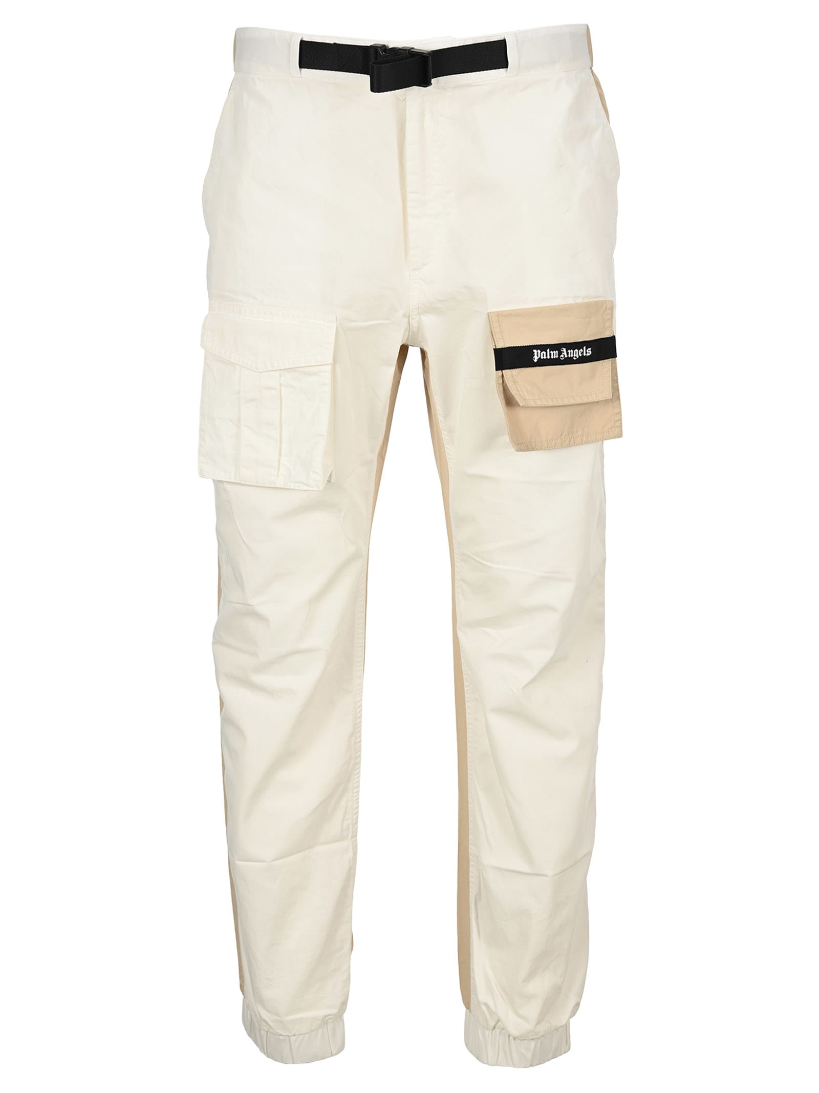 PALM ANGELS TWO TONE CARGO TROUSERS,11243323