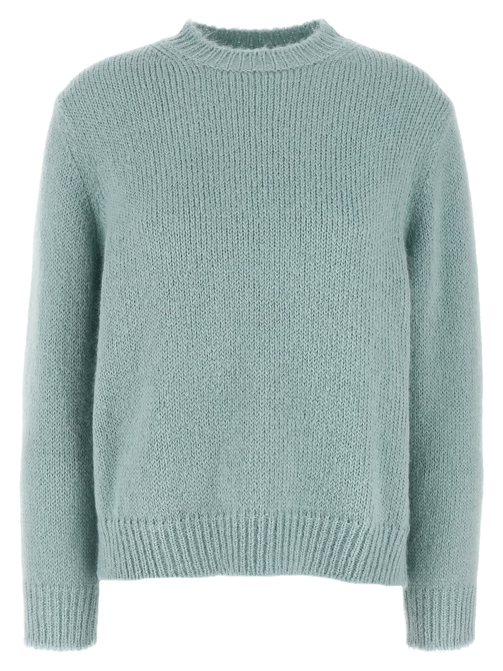 Jil Sander Crewneck Sweater Sweaters And Cardigans Light Blue In Blue