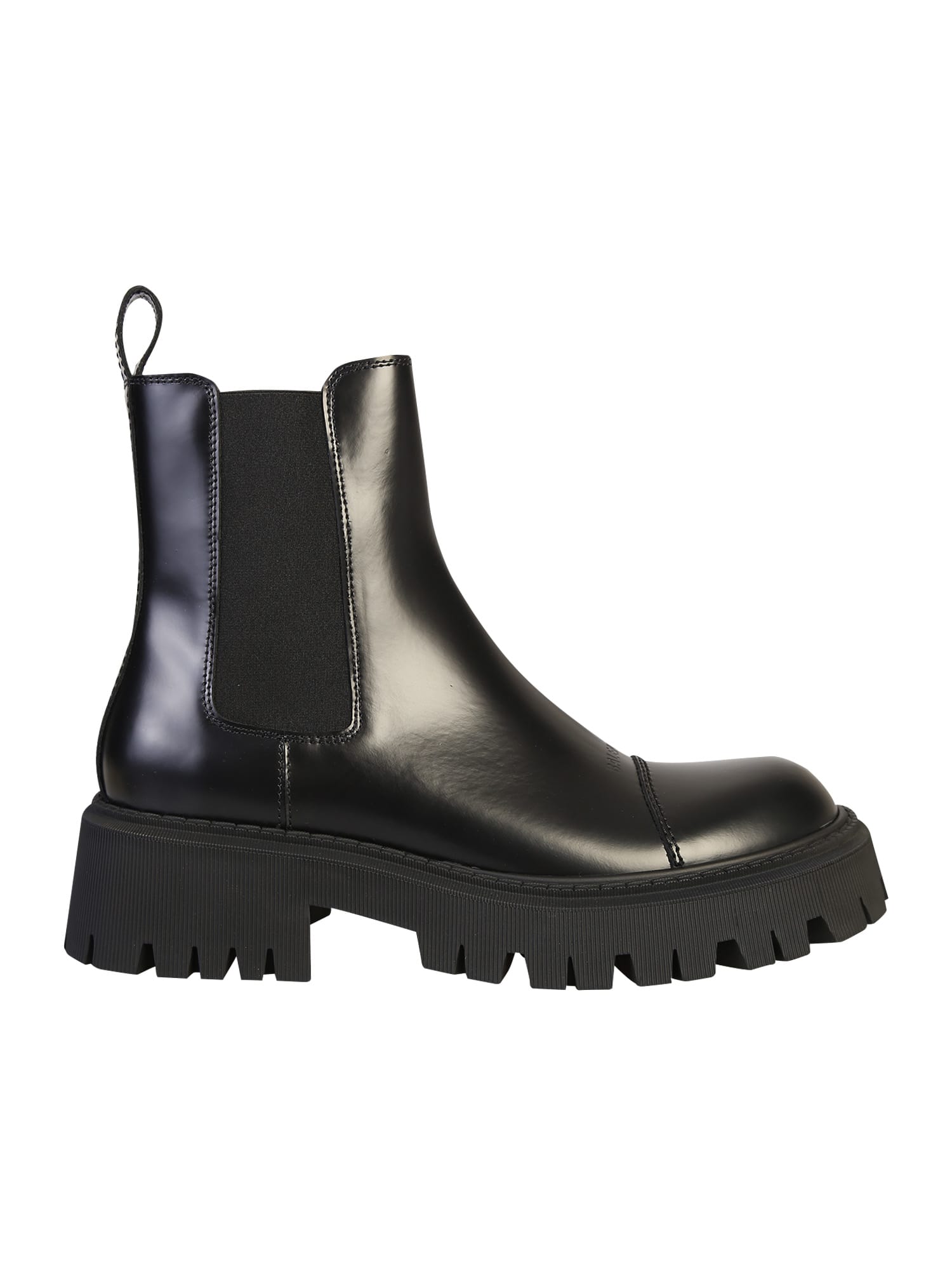 Balenciaga Tractor Chelsea Black Ankle Boots