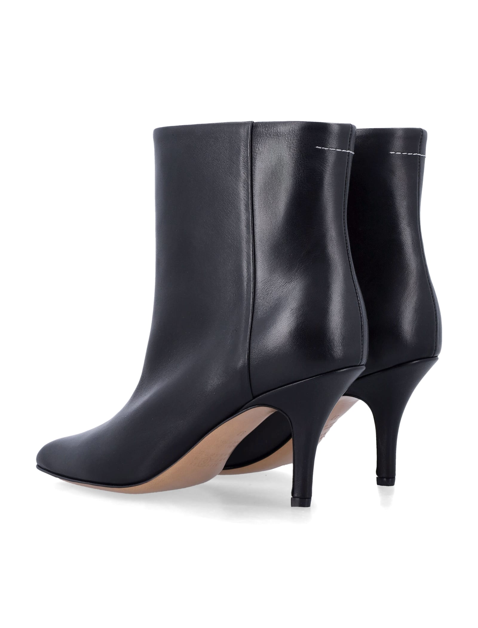 Mm6 Maison Margiela Architype Ankle Boots In Black