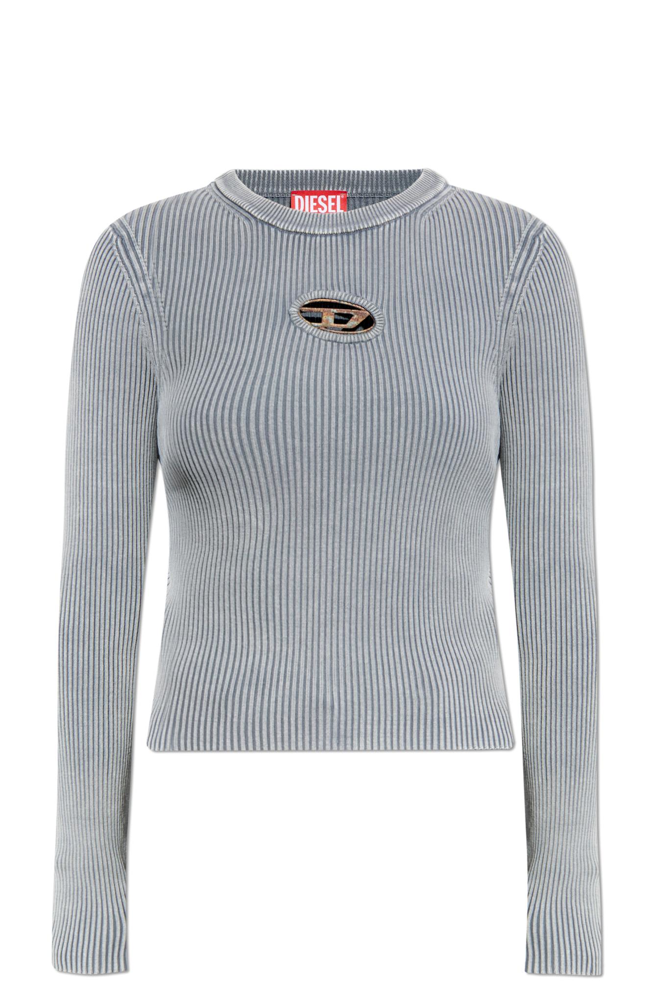 Shop Diesel Top M-valary-r In Grey