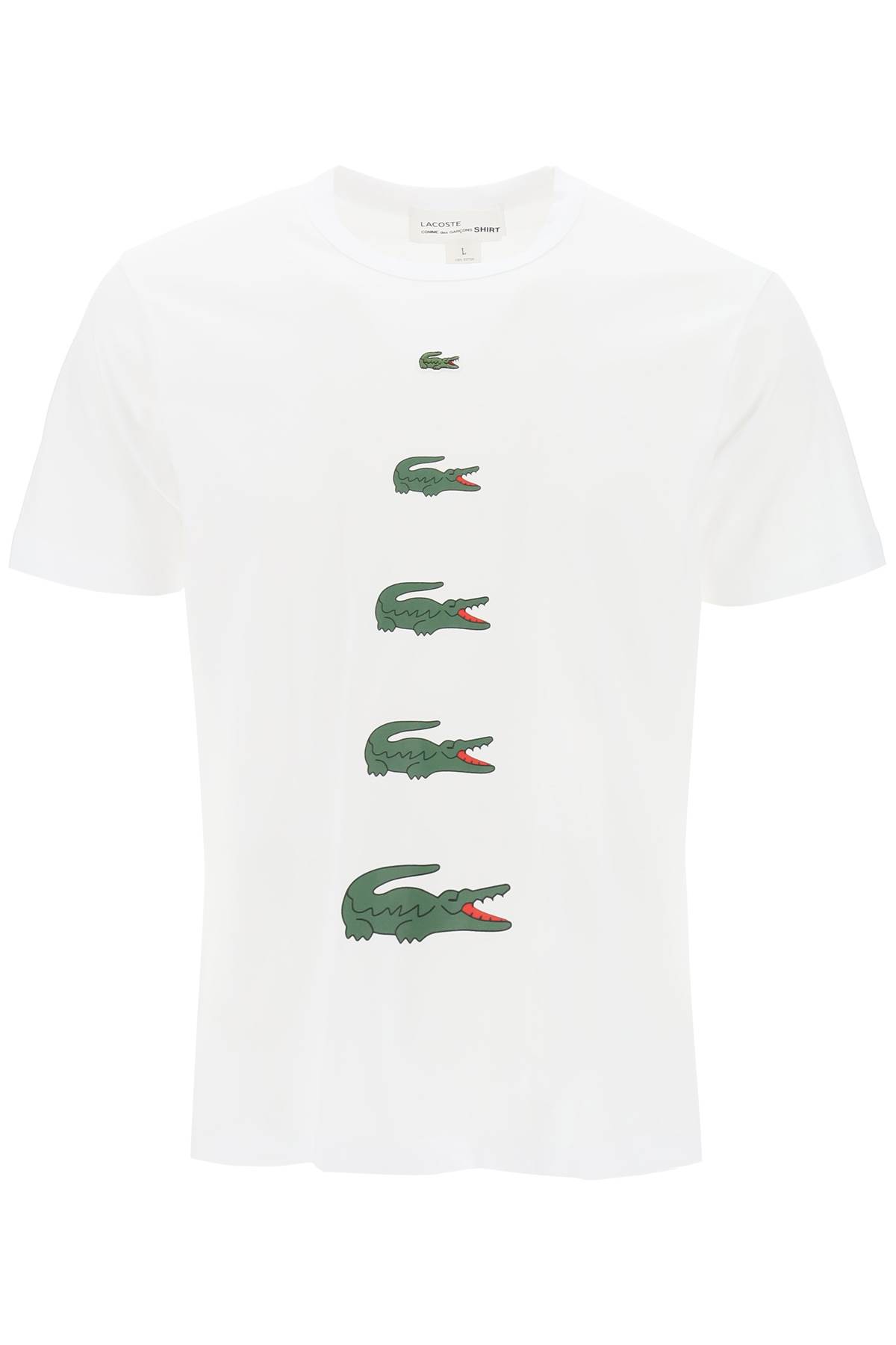 X Lacoste Crocodile Print T-shirt