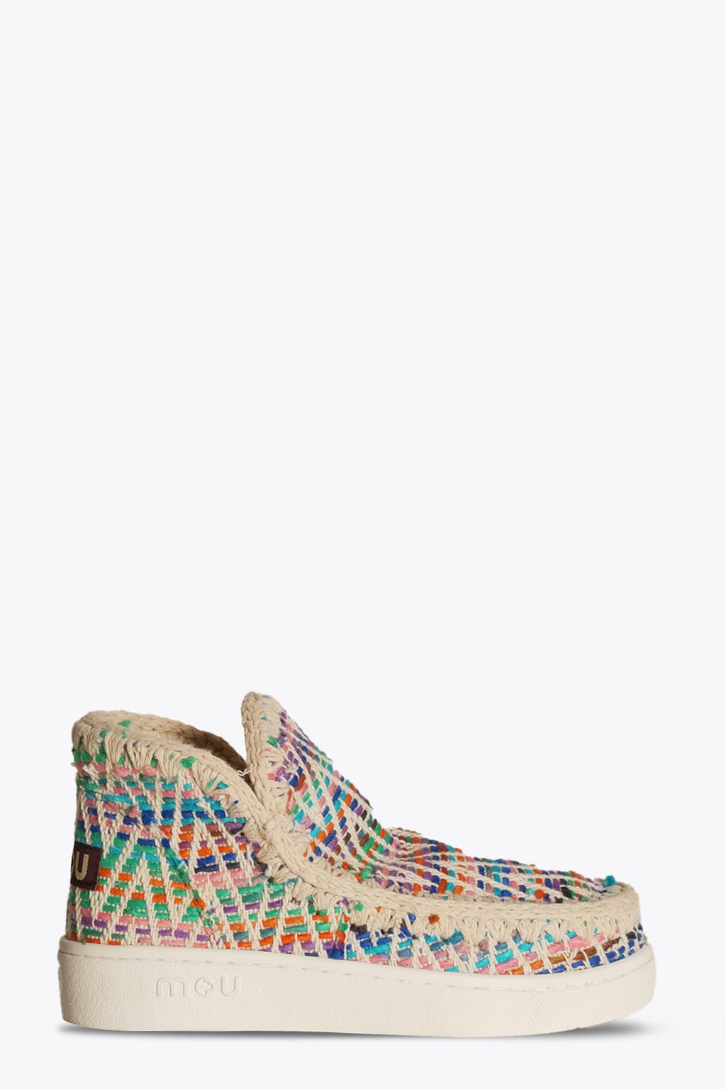 MOU SUMMER ESKIMO SNEAK WOVEN TXT MULTICOLOR WOVEN ANKLE BOOT - SUMMER ESKIMO SNEAKER