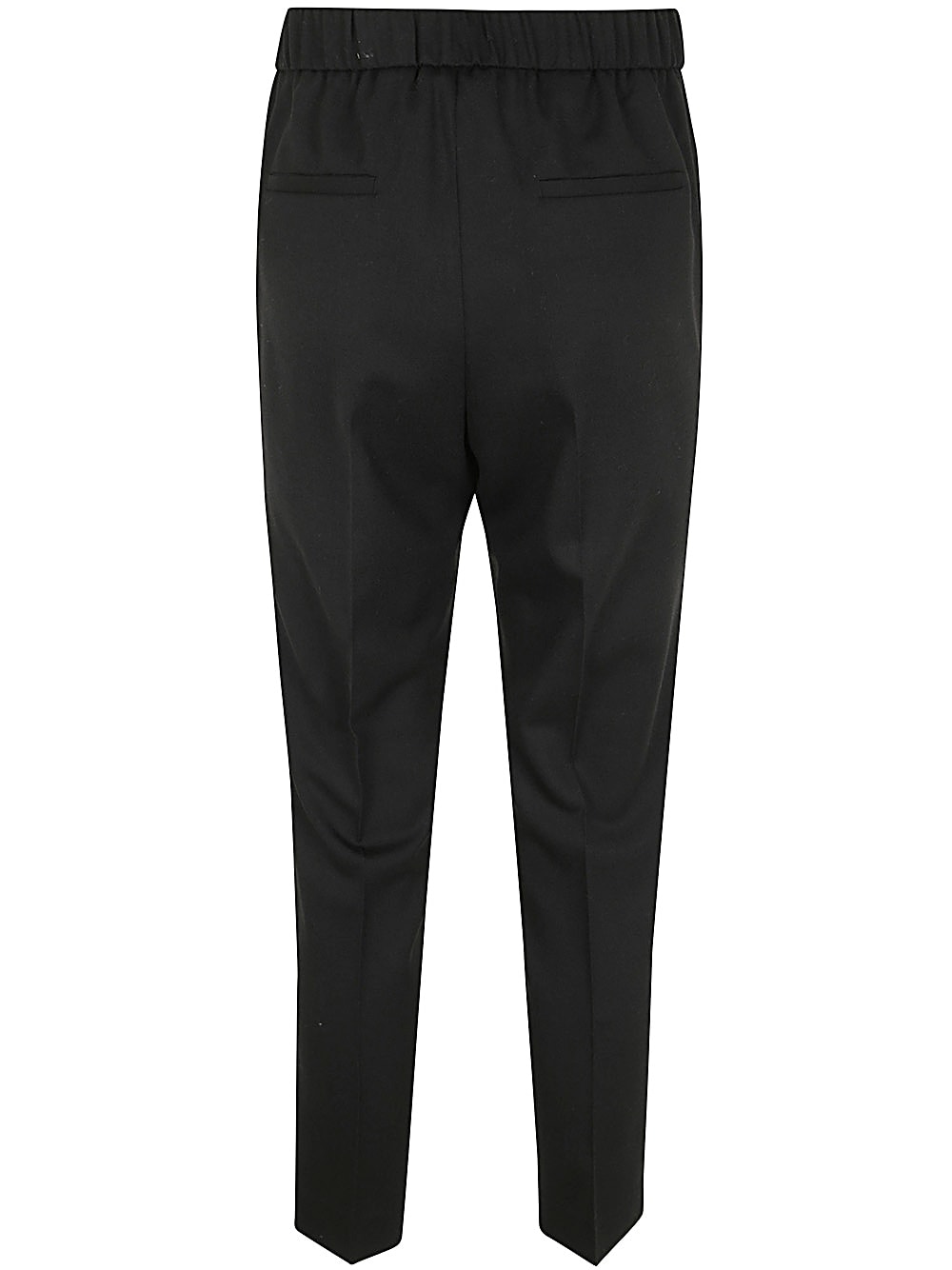 Shop Peserico Trousers In Black