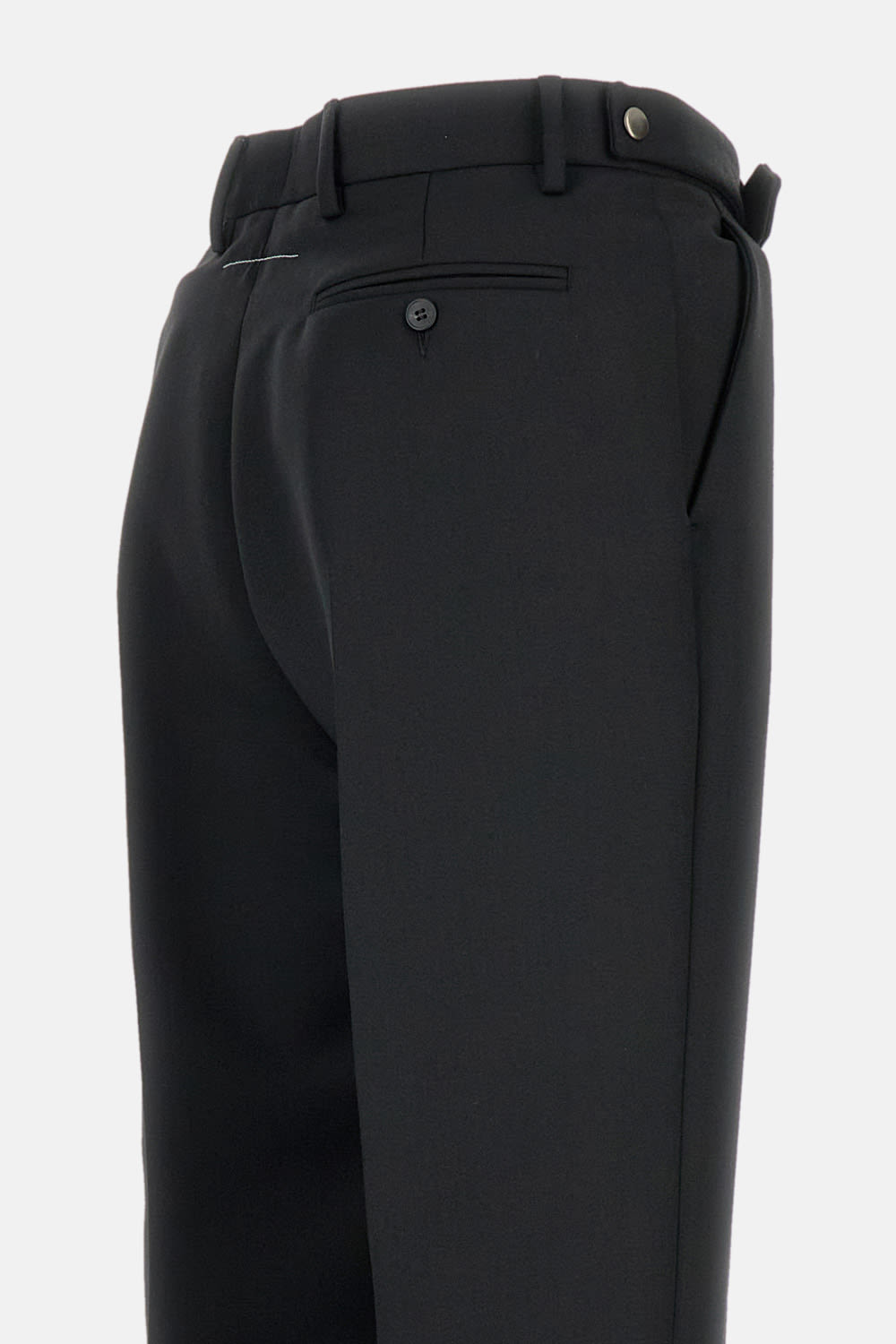 Mm6 Maison Margiela Taiolred Truosers In Black