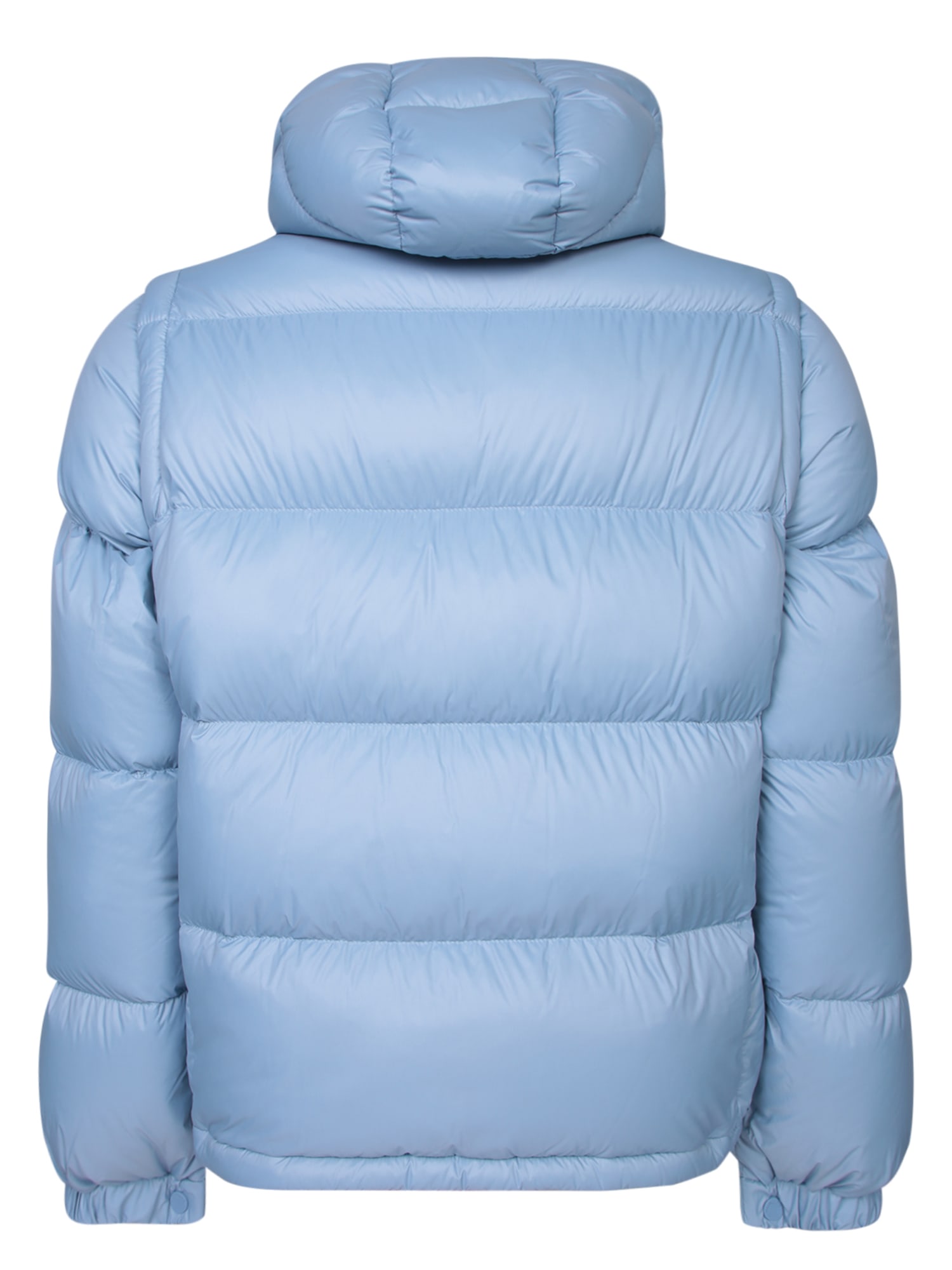 Shop Moncler Cyclone Down Jacket Light Blue