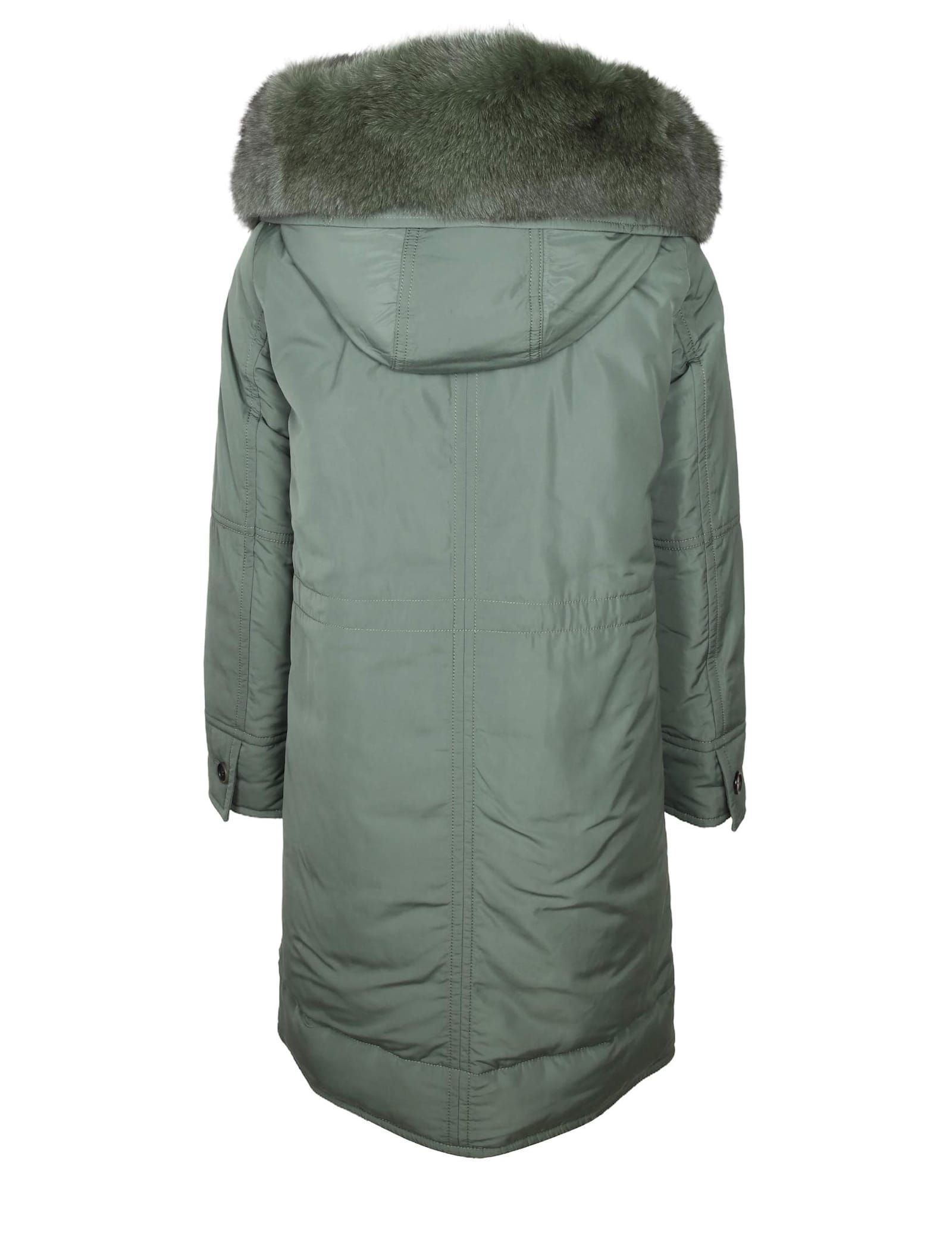 Shop Peuterey Parka Cassat Mfc Fur Con Cappuccio Colore Verde In Green