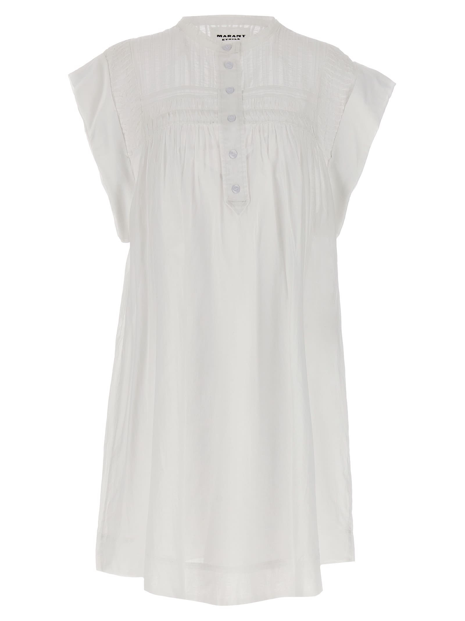 Shop Marant Etoile Leazali Midi Dress In White