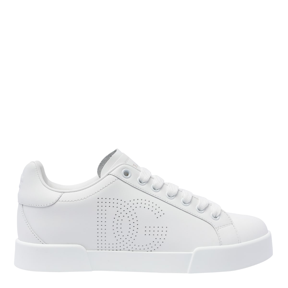 Shop Dolce & Gabbana Portofino Sneakers In White