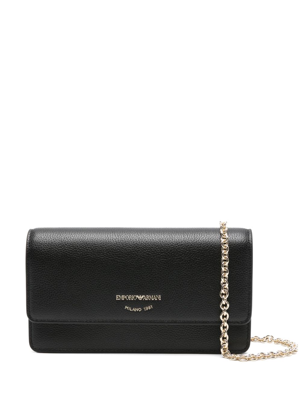 Emporio Armani Leather Wallet On Chain