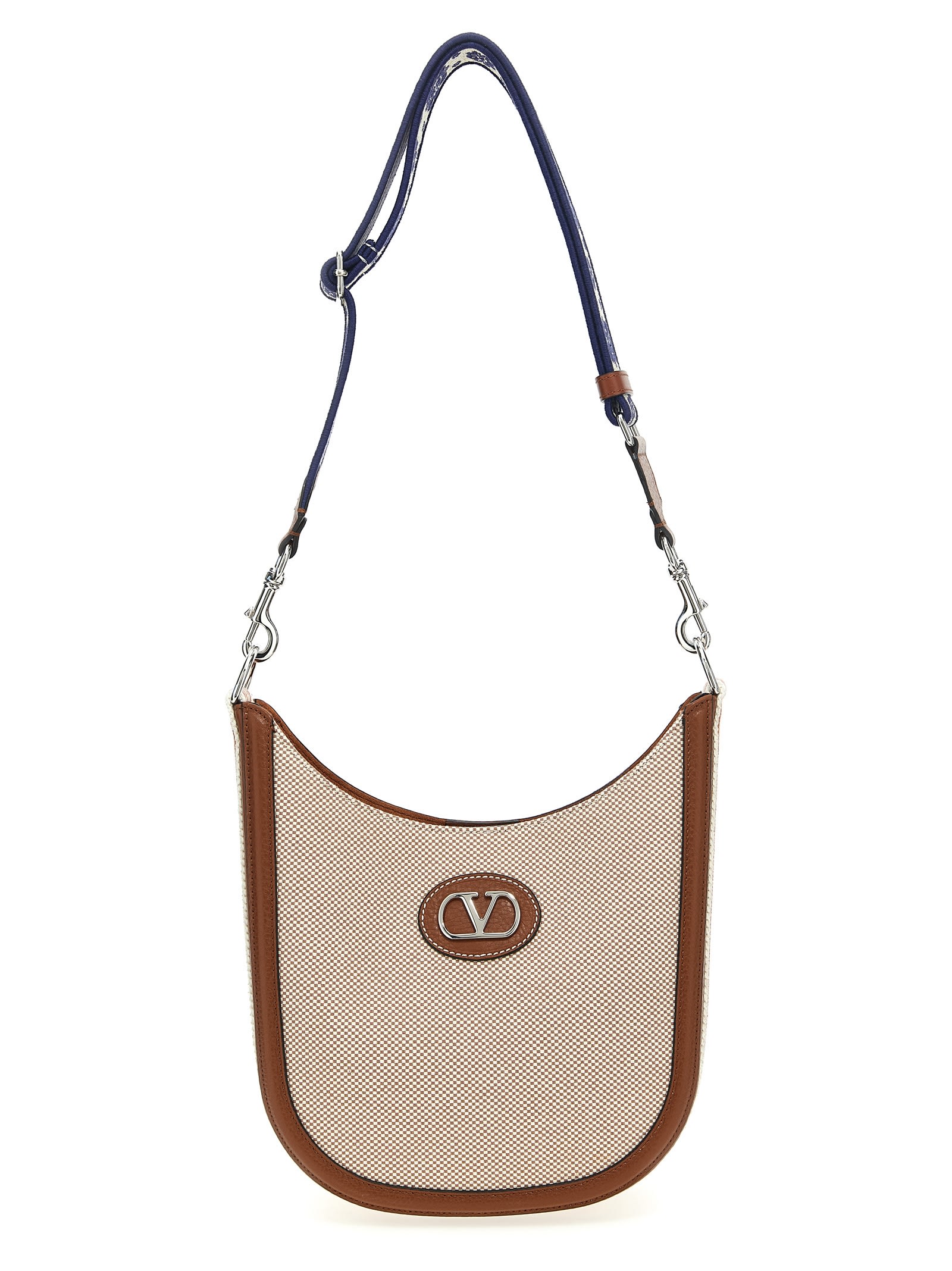 Valentino Antibes Medium Shoulder Bag With Adjustable Strap In Brown
