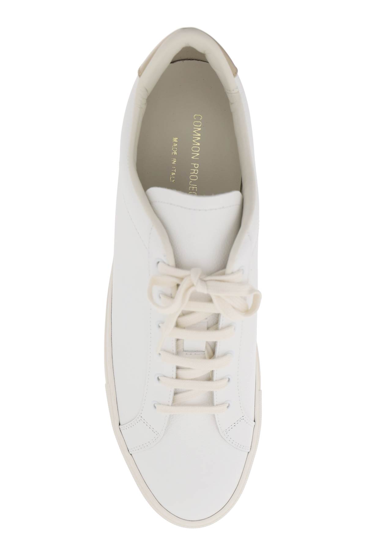 Shop Common Projects Retro Low Top Sne In White Tan (white)