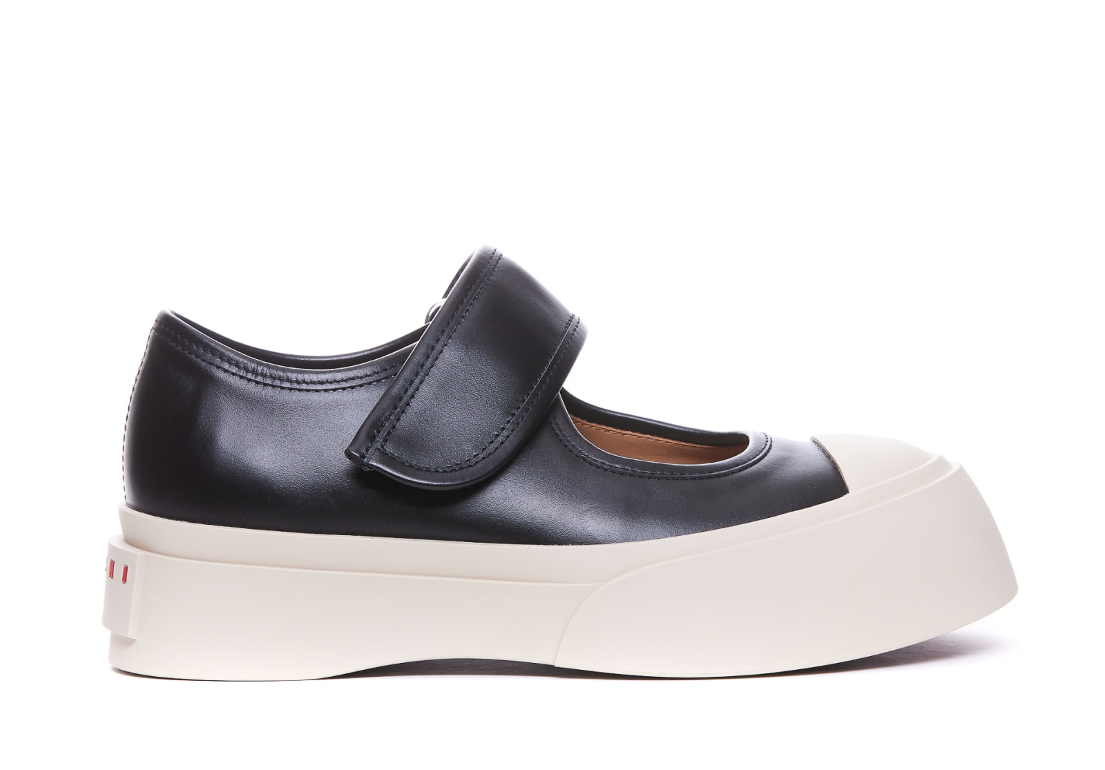 Shop Marni Mary Jane Sneakers In Black