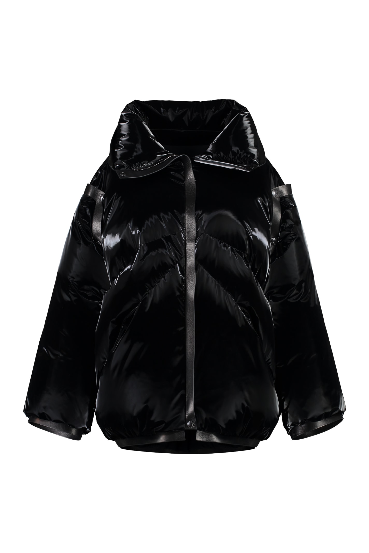 Glossy Nylon Down Jacket