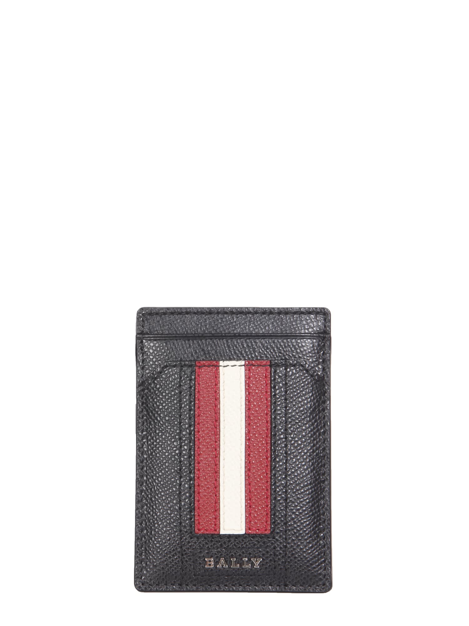 Bally Hammered Leather Card Holder