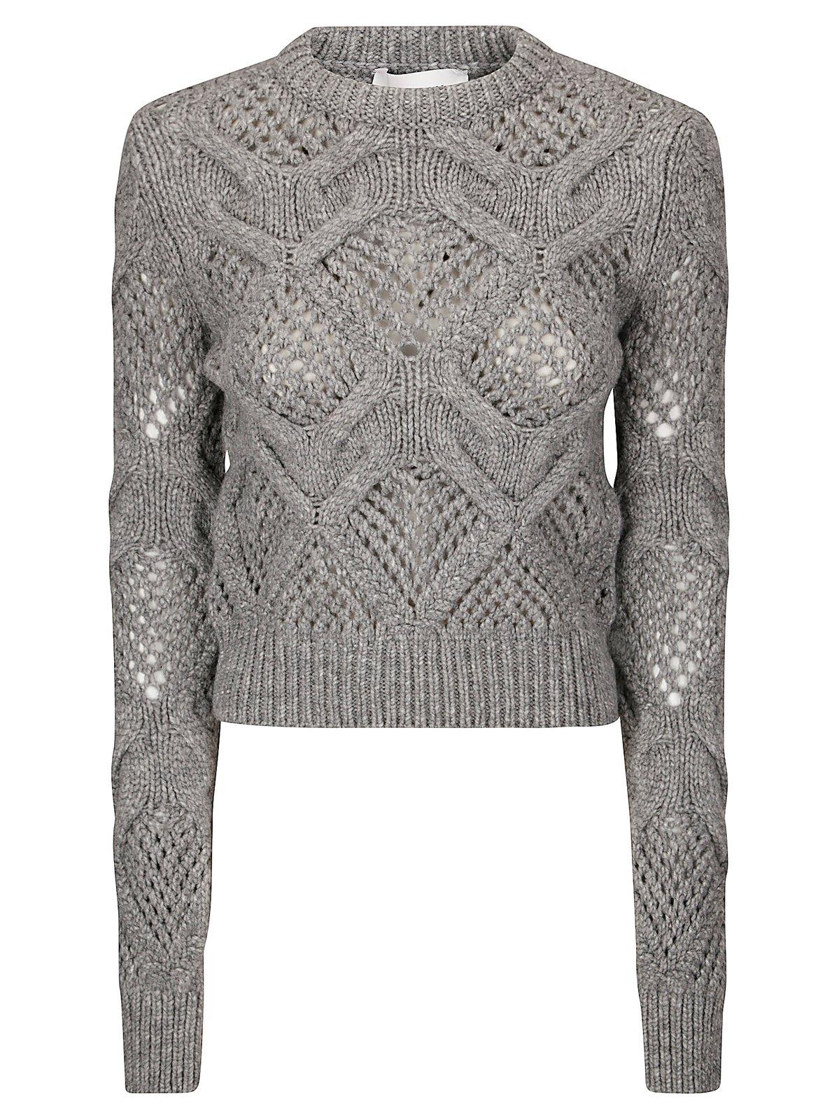 Shop Sportmax Crewneck Long-sleeved Jumper