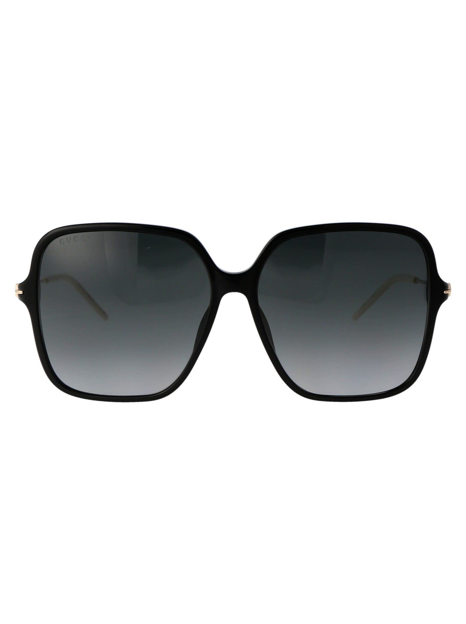 Gucci Gg1267s Sunglasses In 001 Black Gold Grey