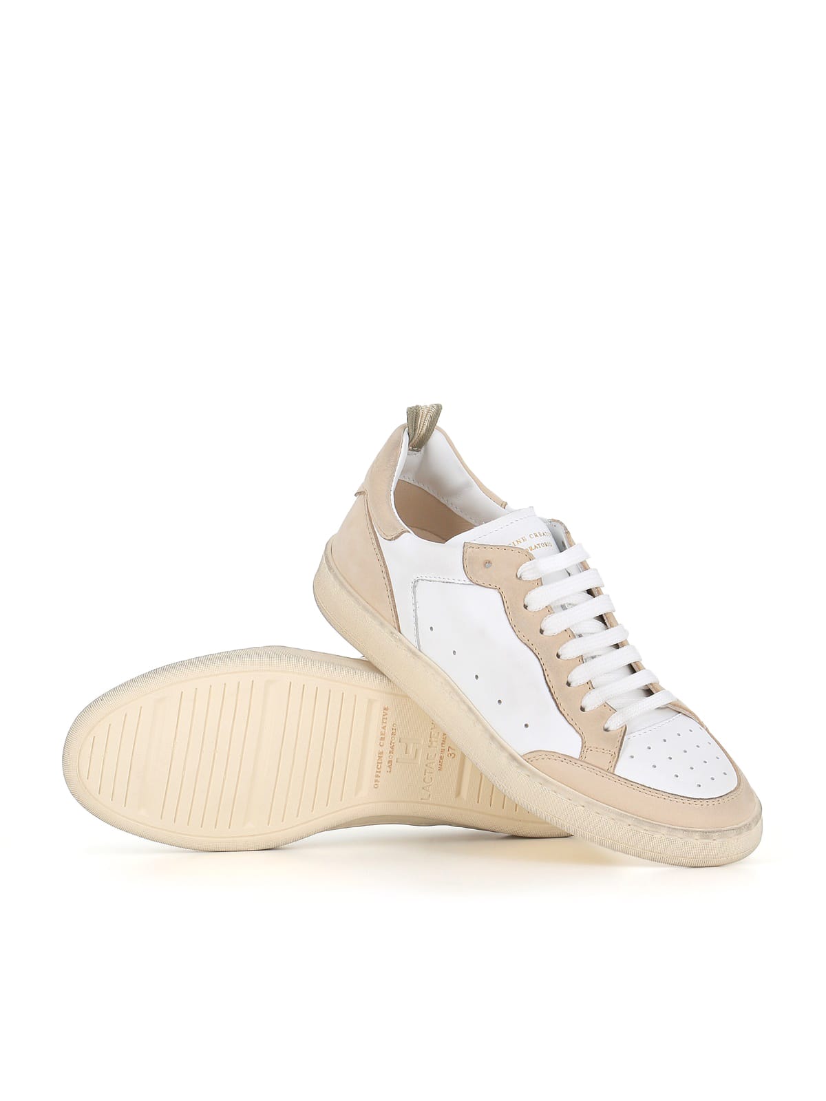 Shop Officine Creative Sneakers Kareem/101 In Beige/white
