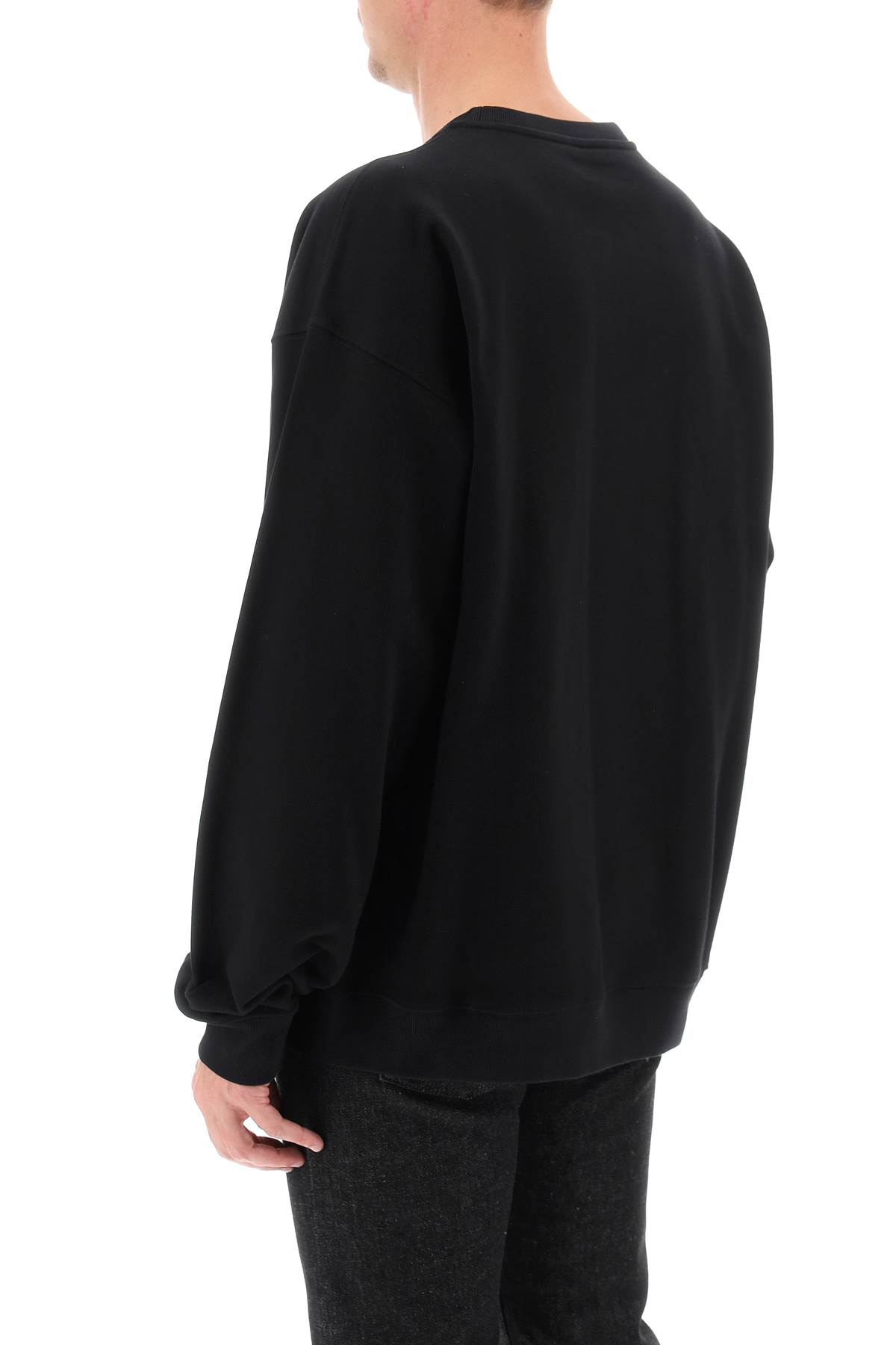 Shop Versace Medusa Flame Sweatshirt In Black (black)
