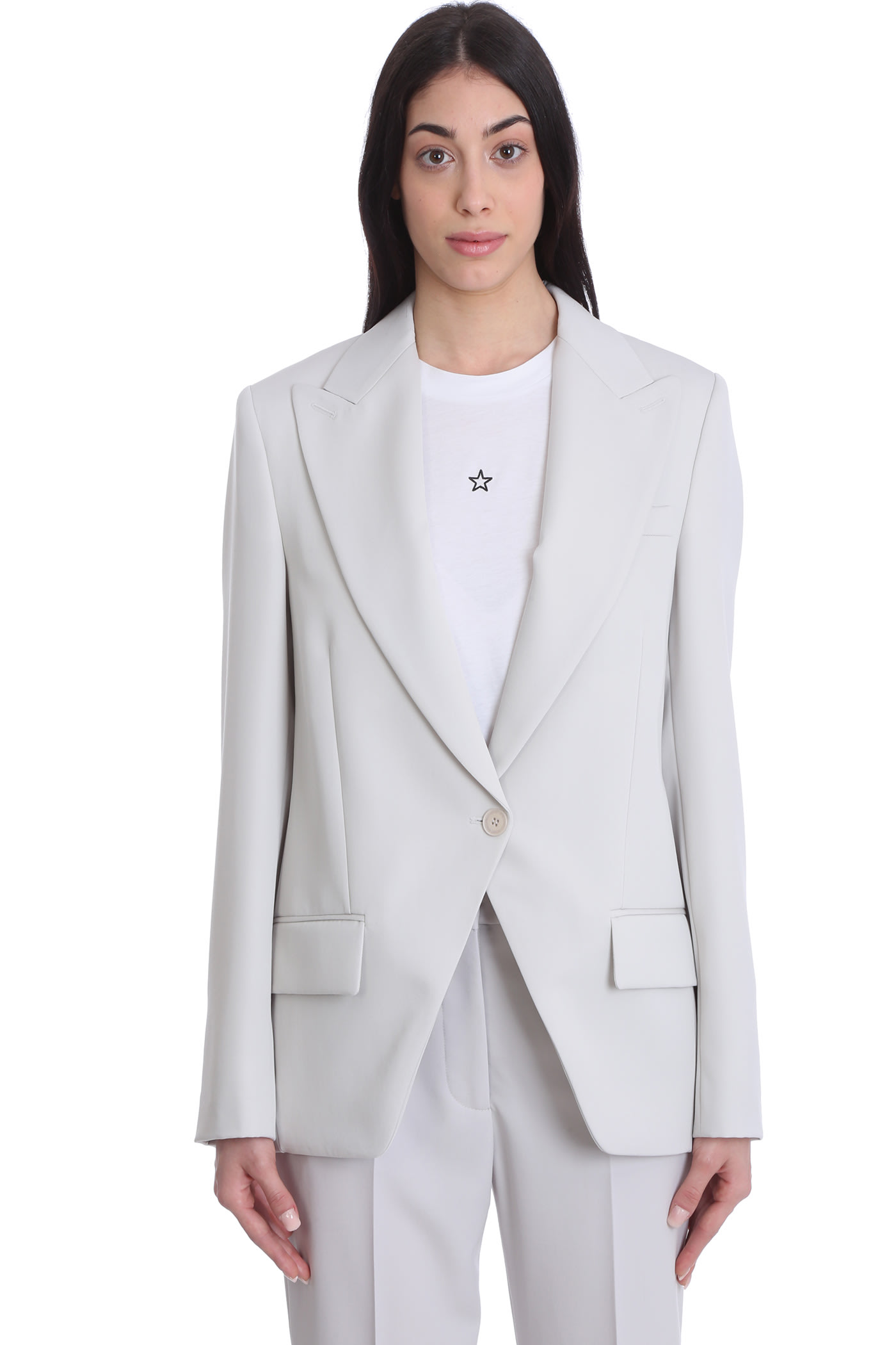 Stella McCartney Linday Blazer In Grey Wool