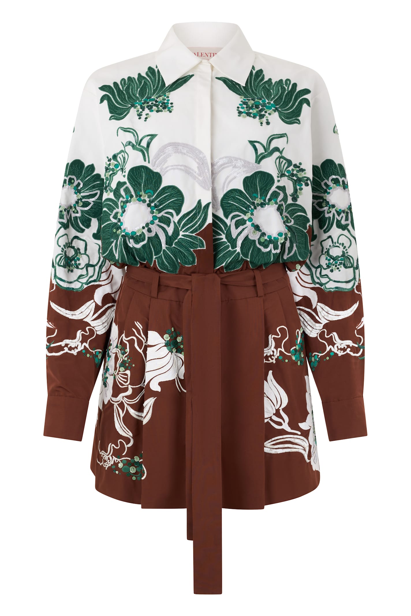 Valentino Embroidered Short Jumpsuit In Multi