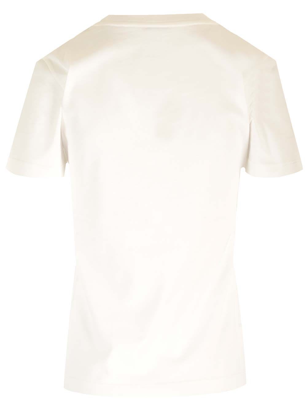 Shop Moncler Basic T-shirt In White