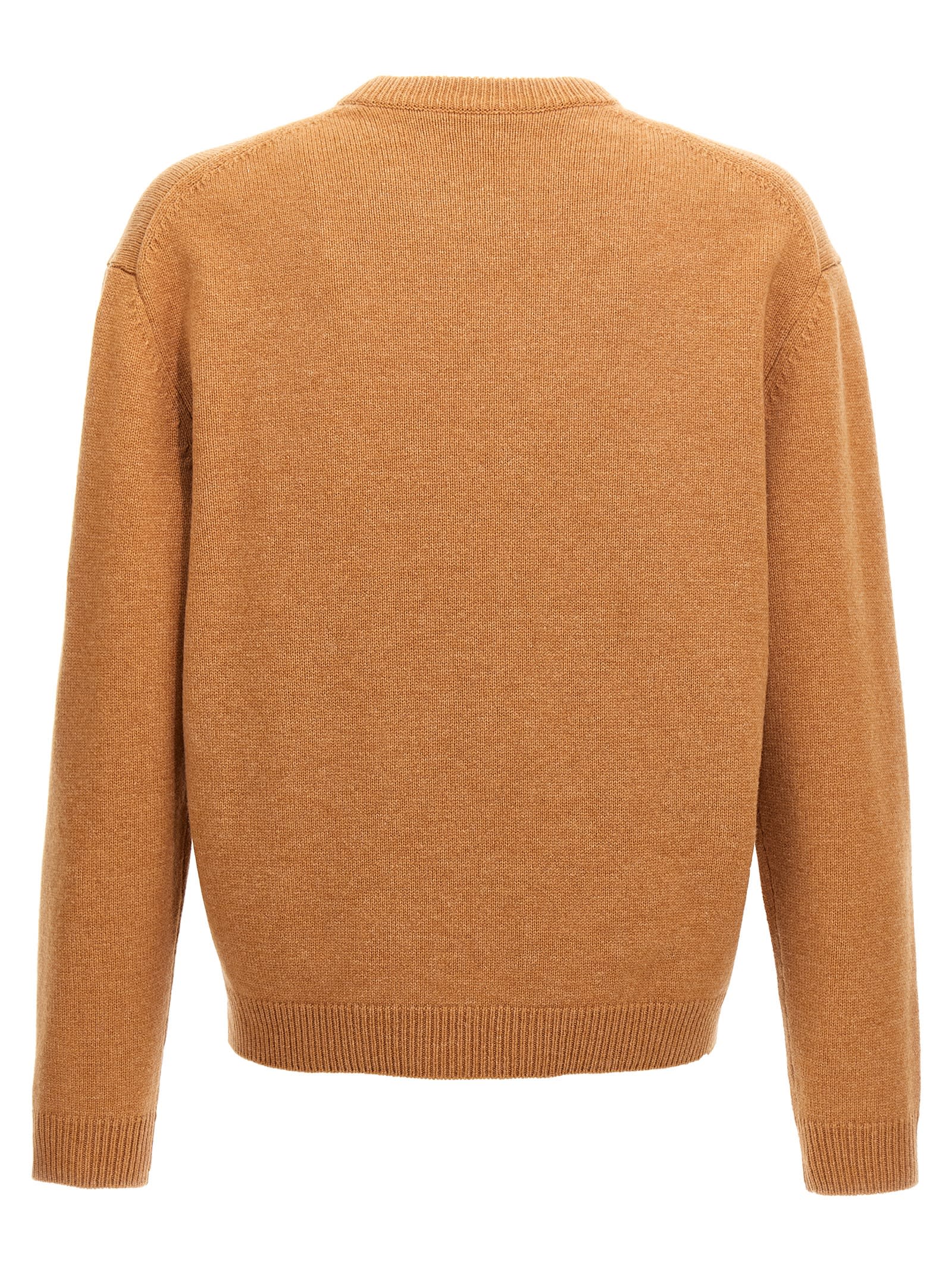 Shop Maison Kitsuné Fox Head Sweater In Brown