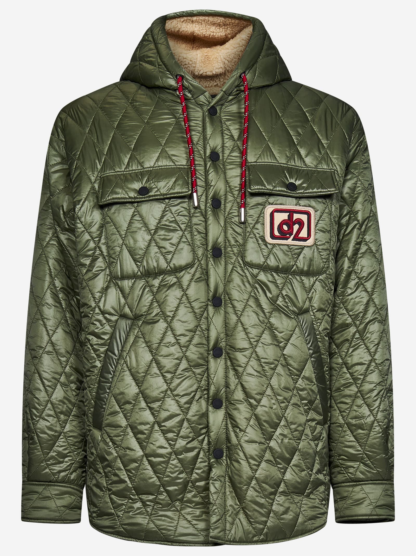 Dsquared2 Quilted Hooded Down Jacket
