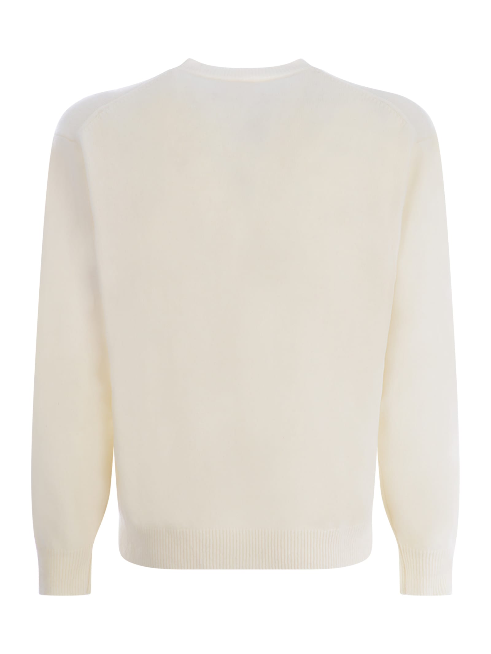 Shop Kenzo Sweater  Flower In Wool In Beige