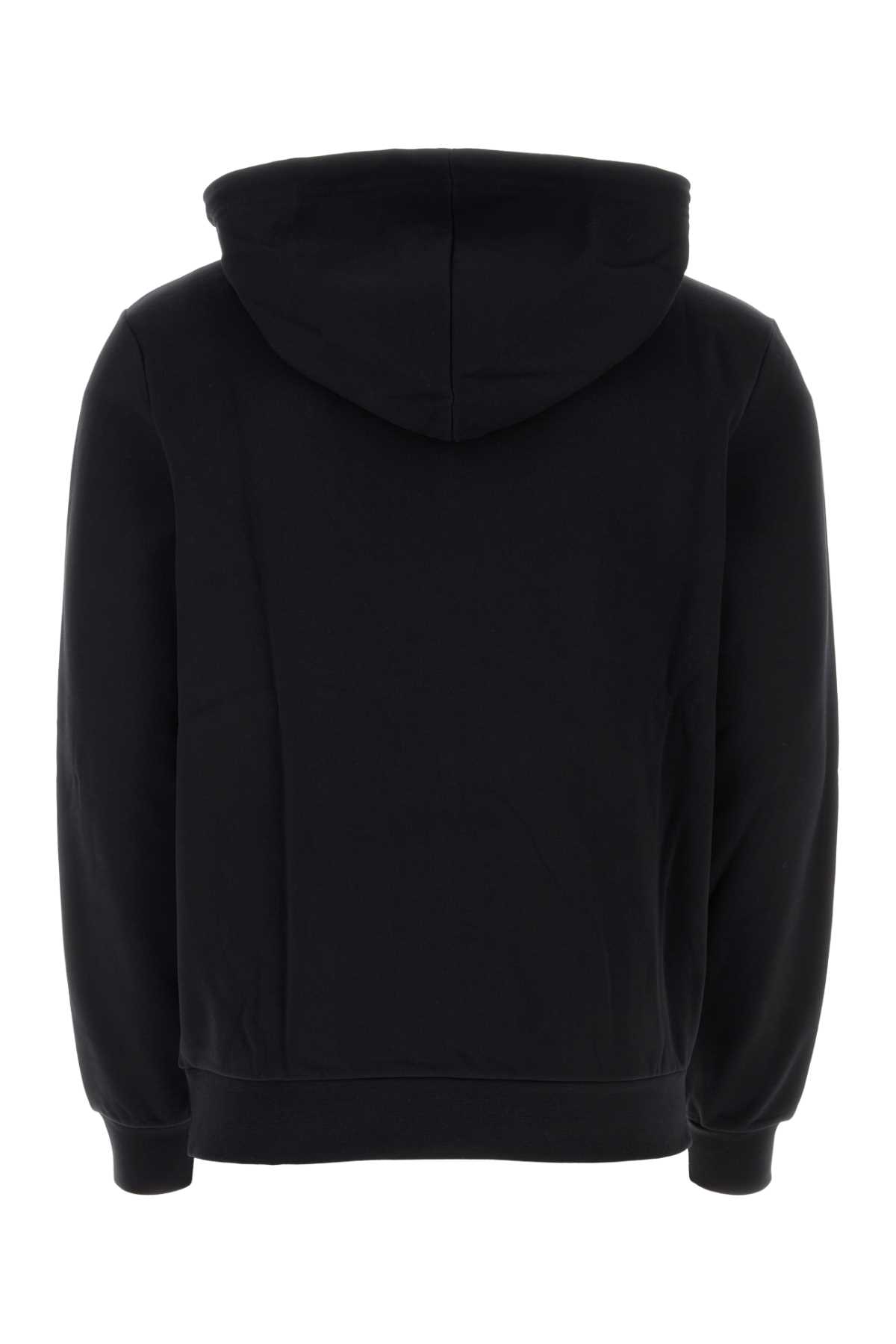 Shop Apc Black Cotton Sweatshirt In Noirblanc